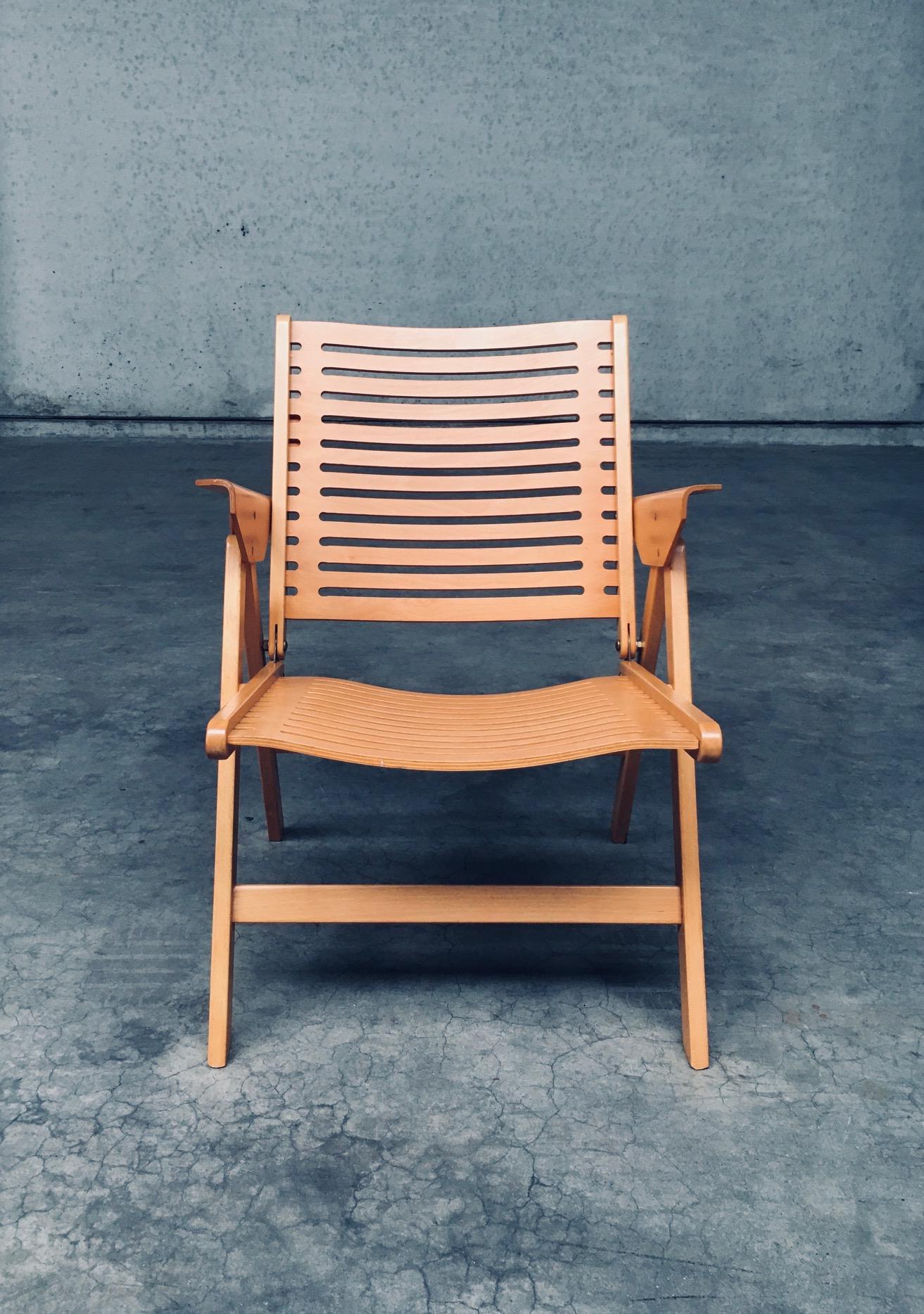 Sedie pieghevoli REX Kralj di Nico Kralj per Stol Kamnik, design moderno del Medioevo in vendita 5