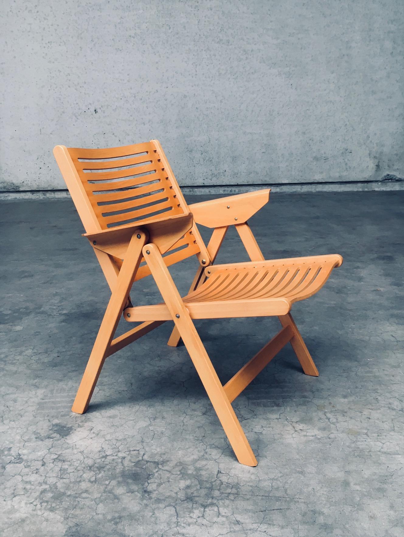 Sedie pieghevoli REX Kralj di Nico Kralj per Stol Kamnik, design moderno del Medioevo in vendita 6