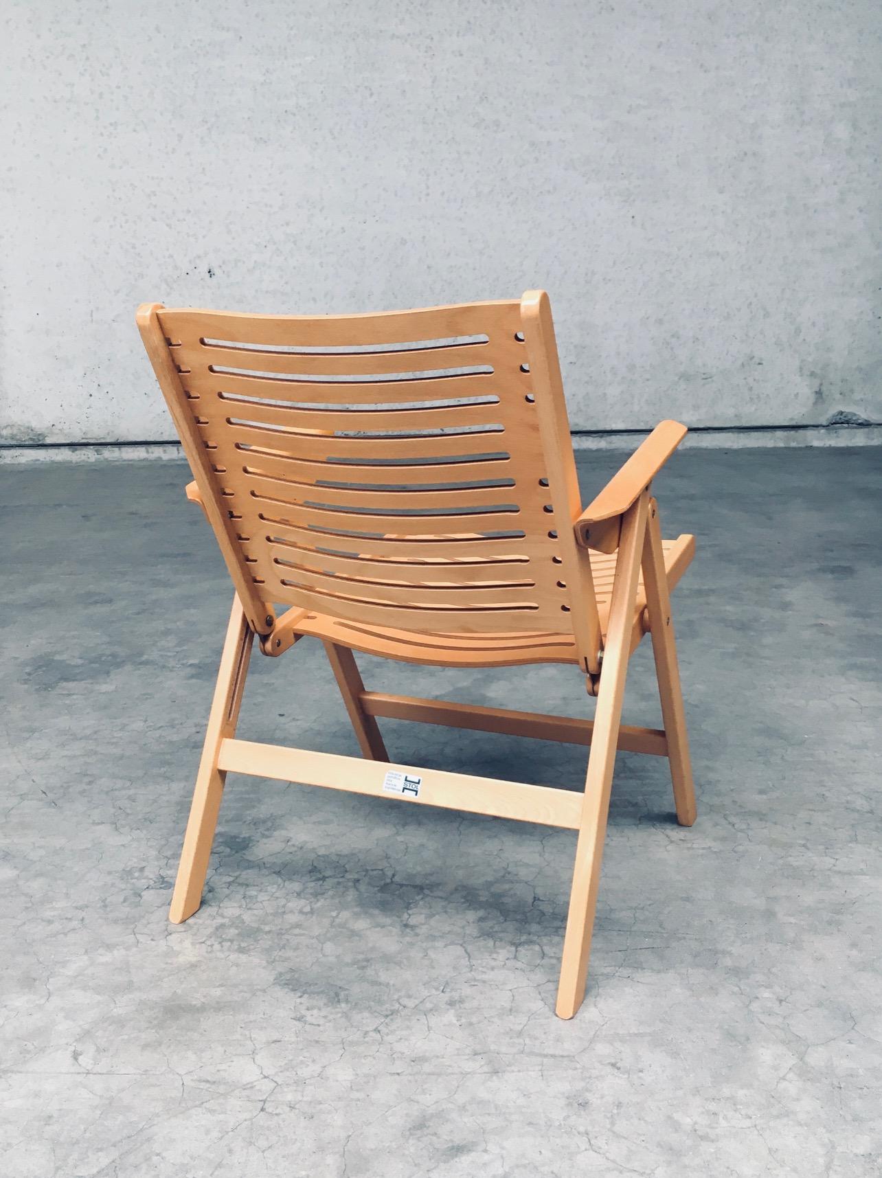 Sedie pieghevoli REX Kralj di Nico Kralj per Stol Kamnik, design moderno del Medioevo in vendita 8