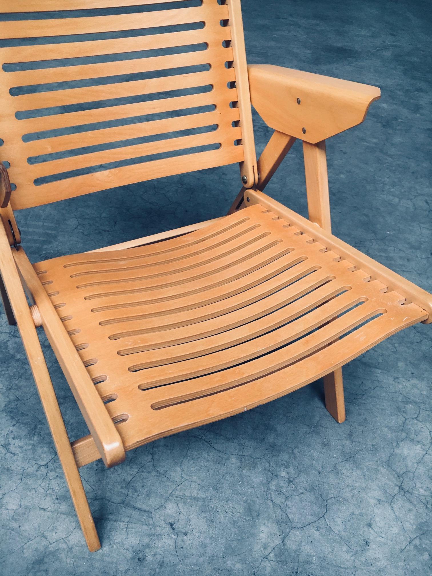 Sedie pieghevoli REX Kralj di Nico Kralj per Stol Kamnik, design moderno del Medioevo in vendita 10