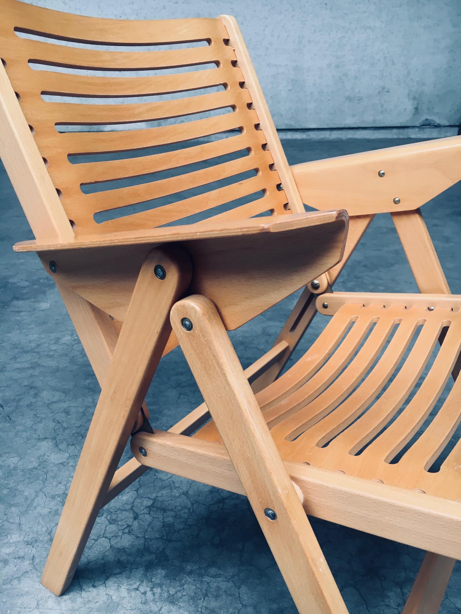 Sedie pieghevoli REX Kralj di Nico Kralj per Stol Kamnik, design moderno del Medioevo in vendita 11