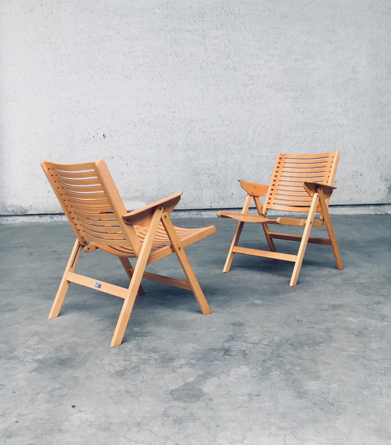 Sedie pieghevoli REX Kralj di Nico Kralj per Stol Kamnik, design moderno del Medioevo In condizioni buone in vendita a Oud-Turnhout, VAN