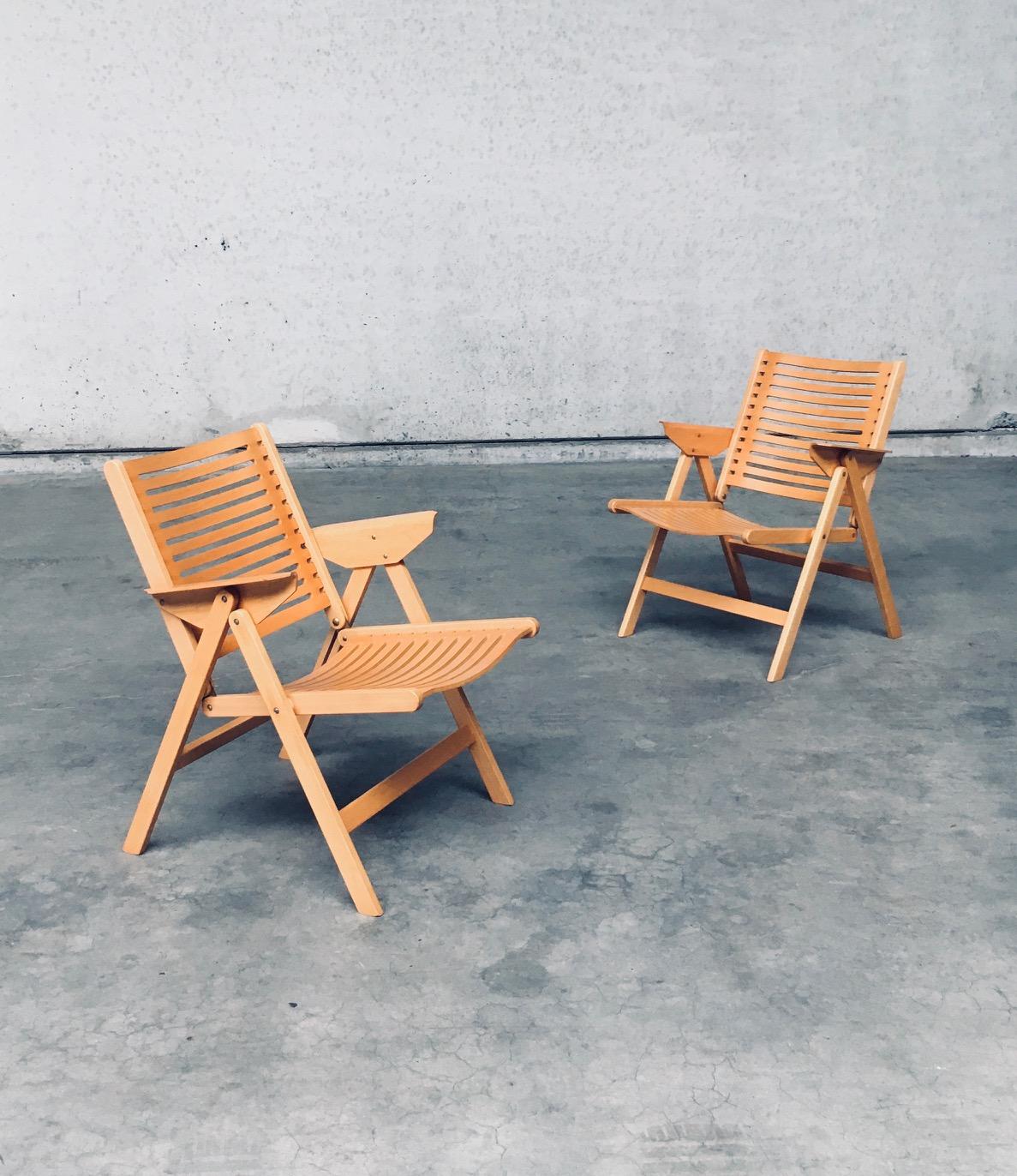 Fine XX secolo Sedie pieghevoli REX Kralj di Nico Kralj per Stol Kamnik, design moderno del Medioevo in vendita