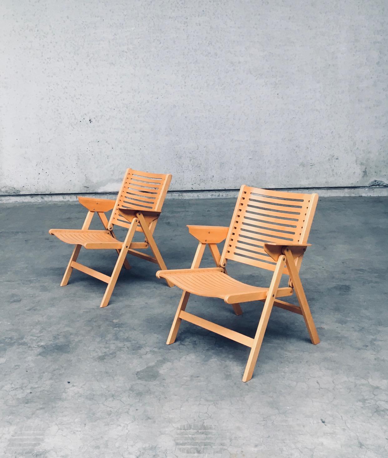 Sedie pieghevoli REX Kralj di Nico Kralj per Stol Kamnik, design moderno del Medioevo in vendita 2