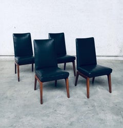 Mid-Century Modern Design Set of 4 Lounge Chairs, Belgium, 1950's