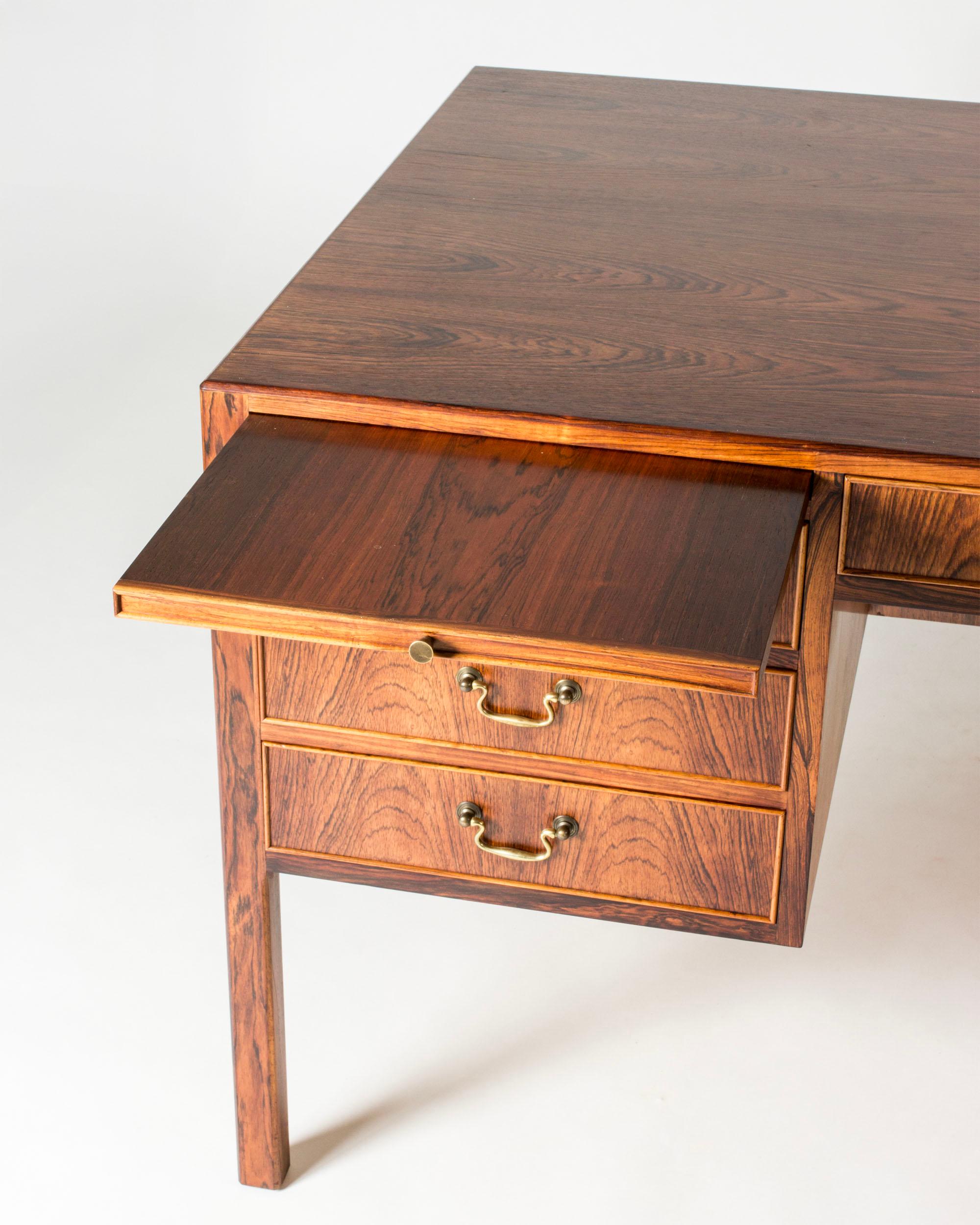 Bureau moderne du milieu du siècle par Ole Wanscher, A.J. Iversen, Danemark, années 1950 Bon état - En vente à Stockholm, SE
