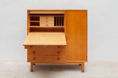 Mid-Century Modern Desk Sideboard Bureau Secretaire Belgium Design, 1960s