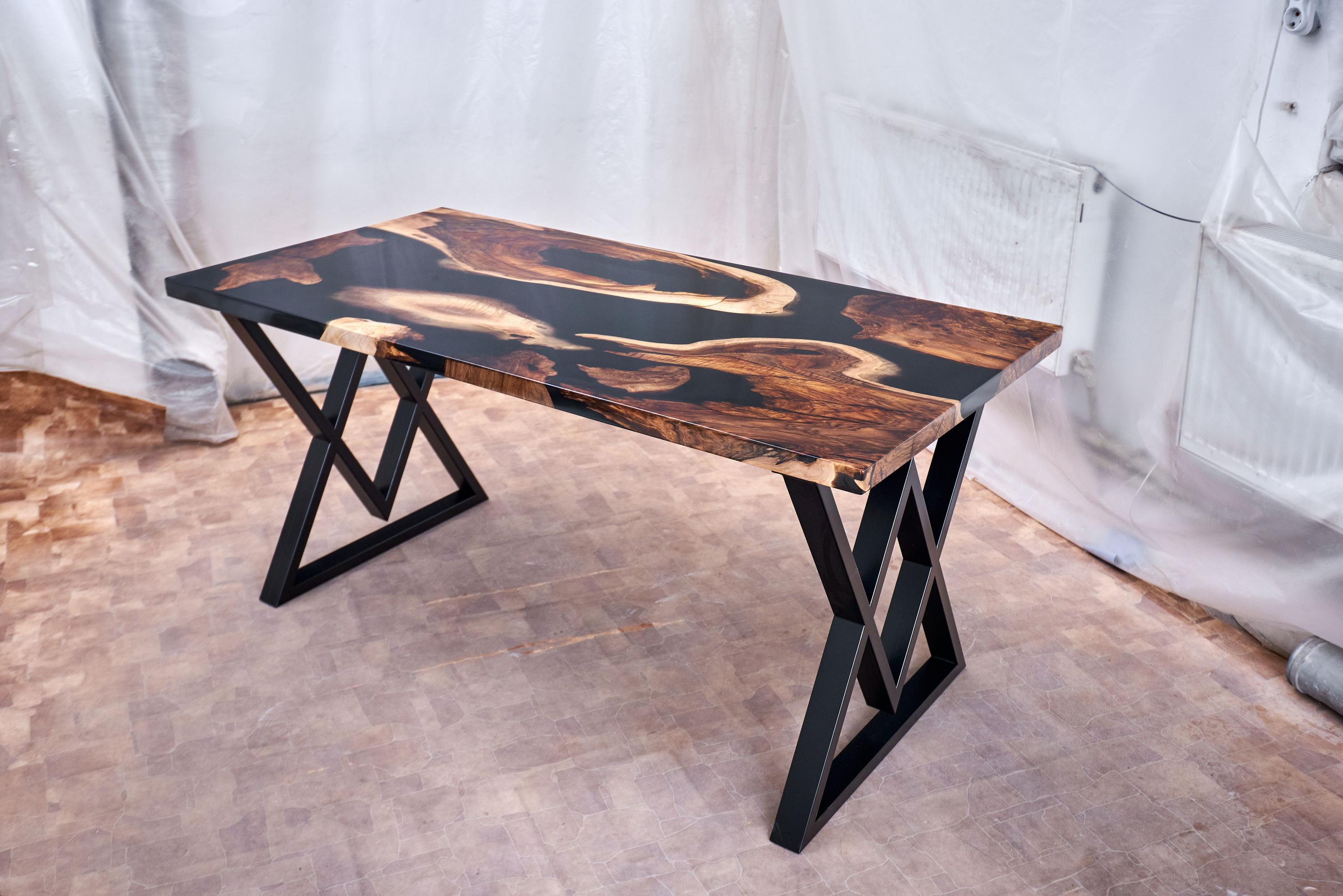modern rustic table