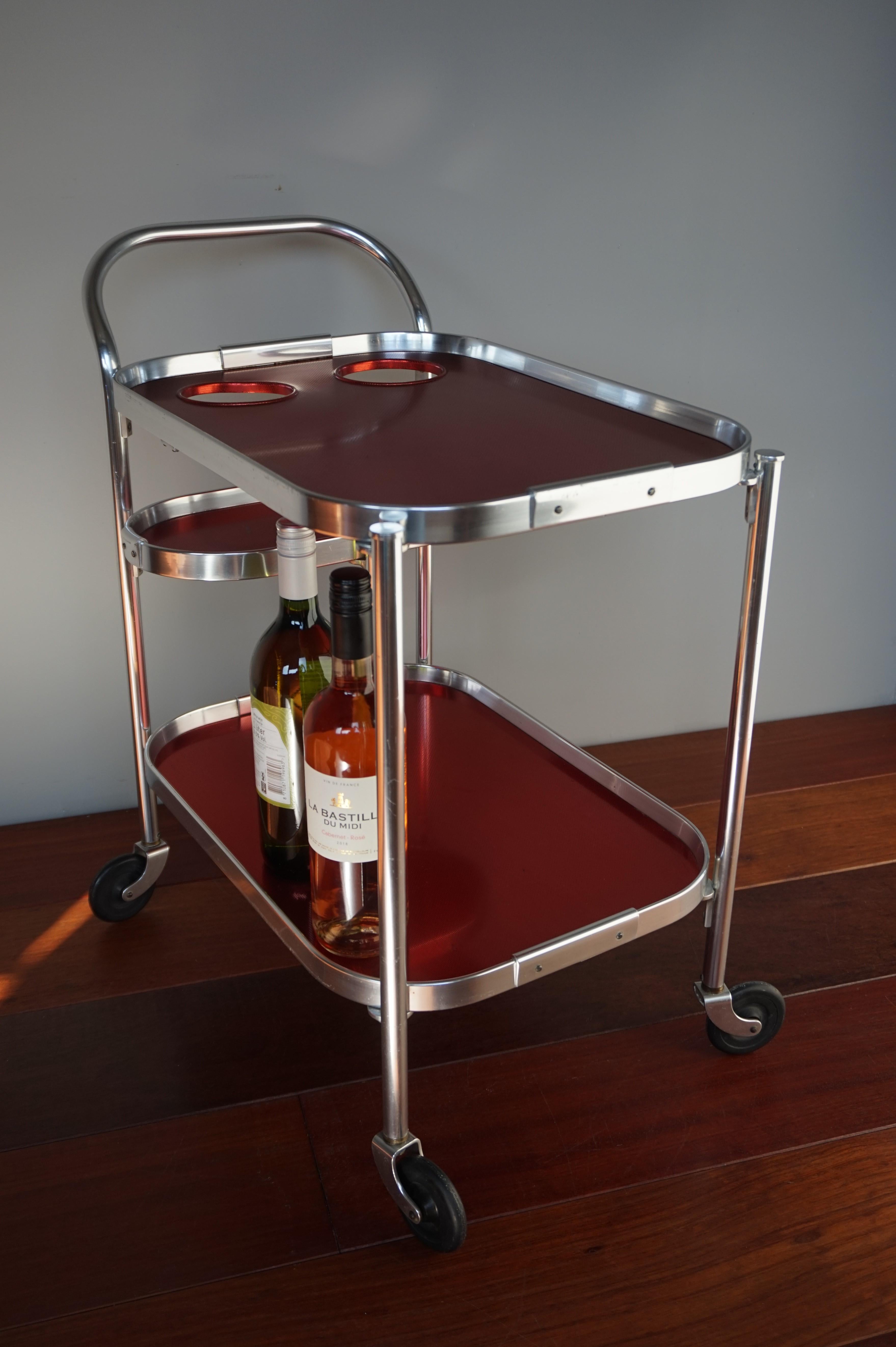 Midcentury Modern Drinks Trolley  /Bar Cart Made & Designed in England by Kaymet 6