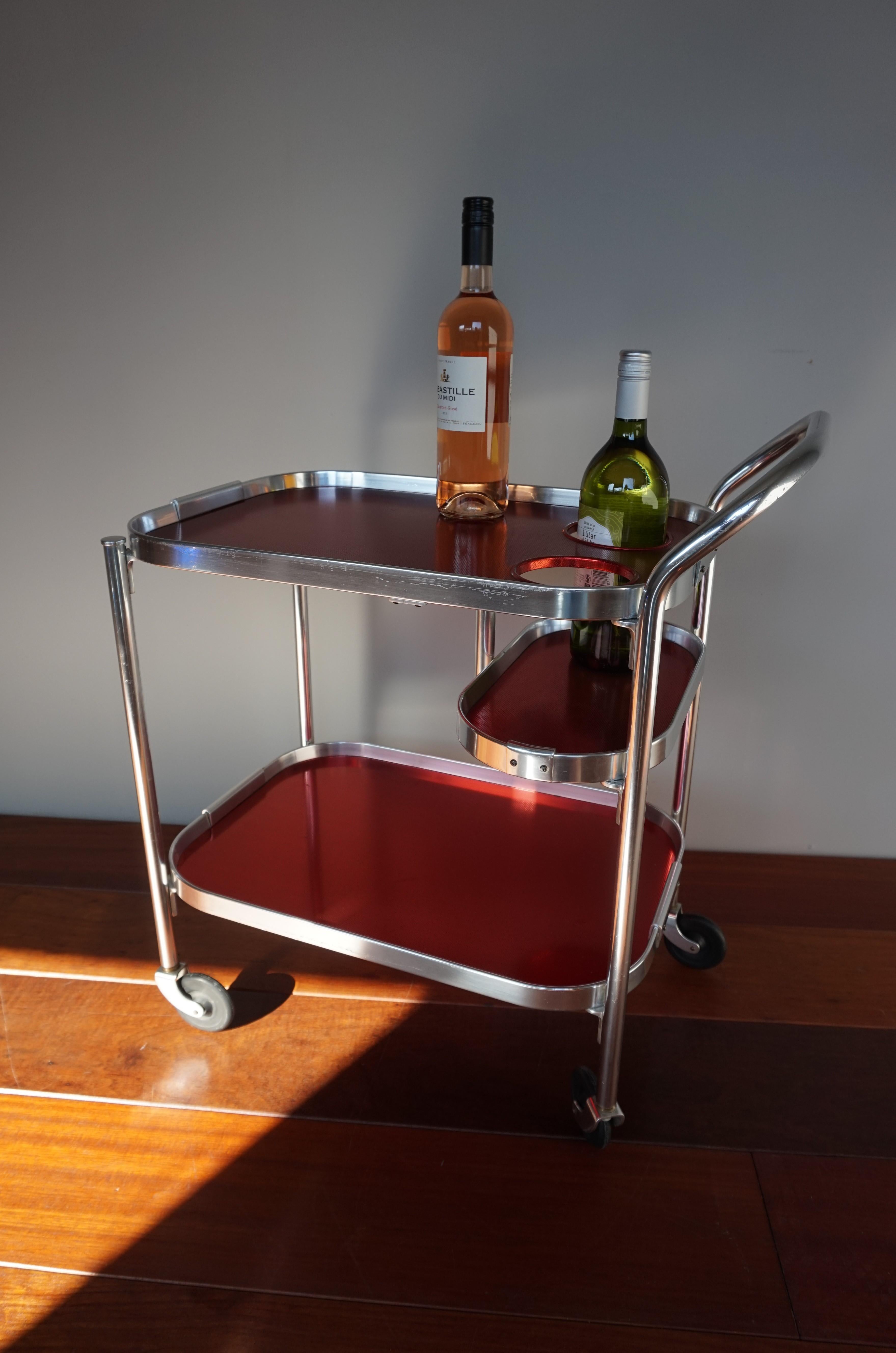 Midcentury Modern Drinks Trolley  /Bar Cart Made & Designed in England by Kaymet 7