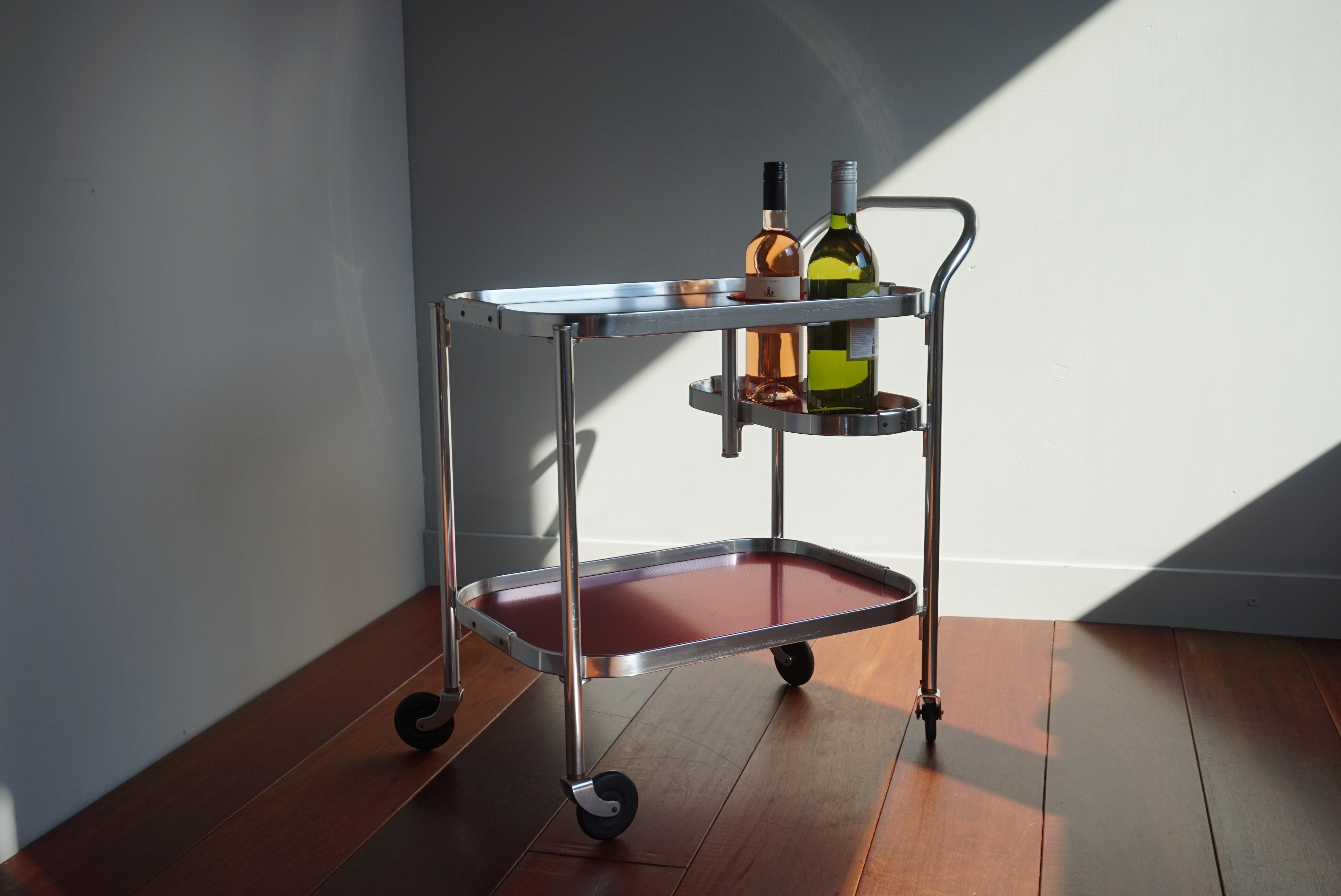 Midcentury Modern Drinks Trolley  /Bar Cart Made & Designed in England by Kaymet 9