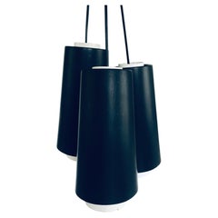 Vintage Mid-Century Modern Dutch Design 3 Pendant Lamps by RAAK, Holland 1960's