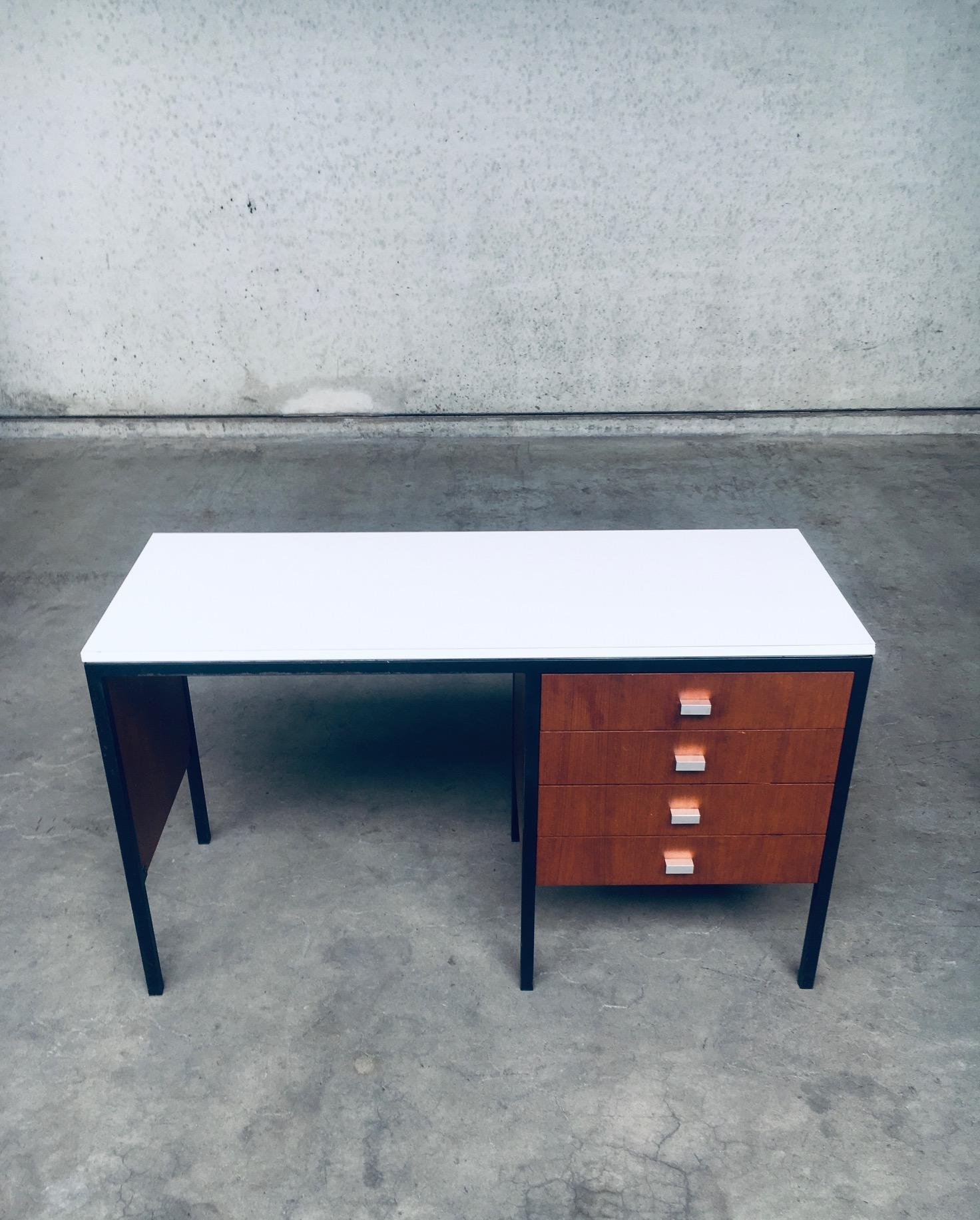 Mid-20th Century Mid-Century Modern Dutch Design Desk, Netherlands, 1960's For Sale
