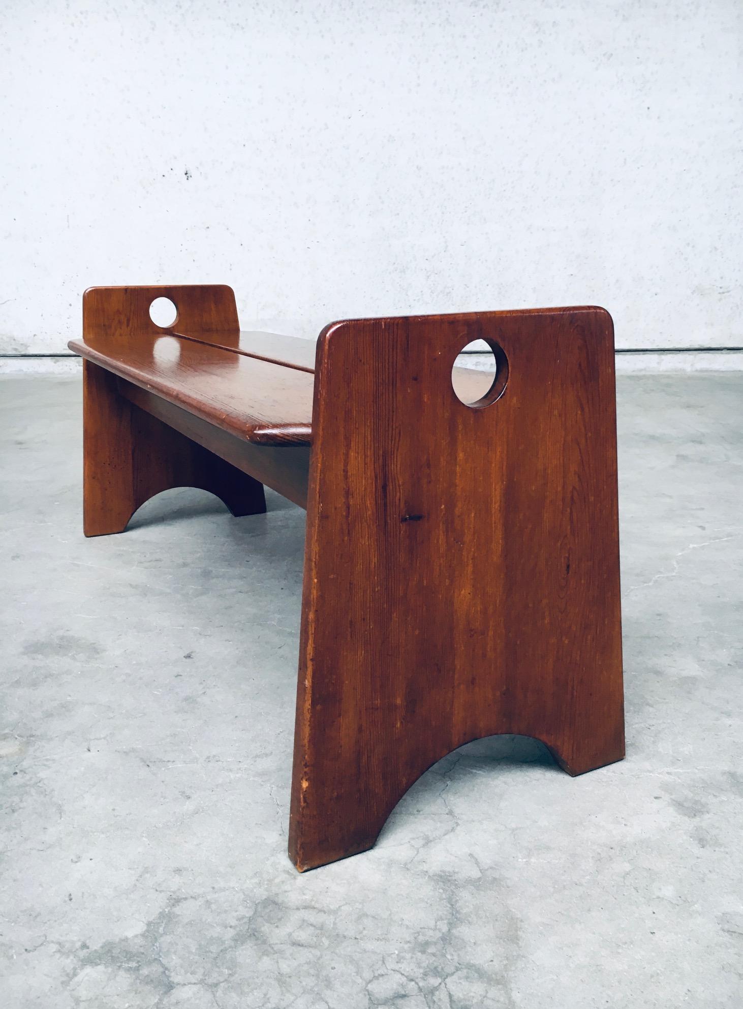Mid-Century Modern Dutch Design Side Bench, Netherlands, 1960's 4