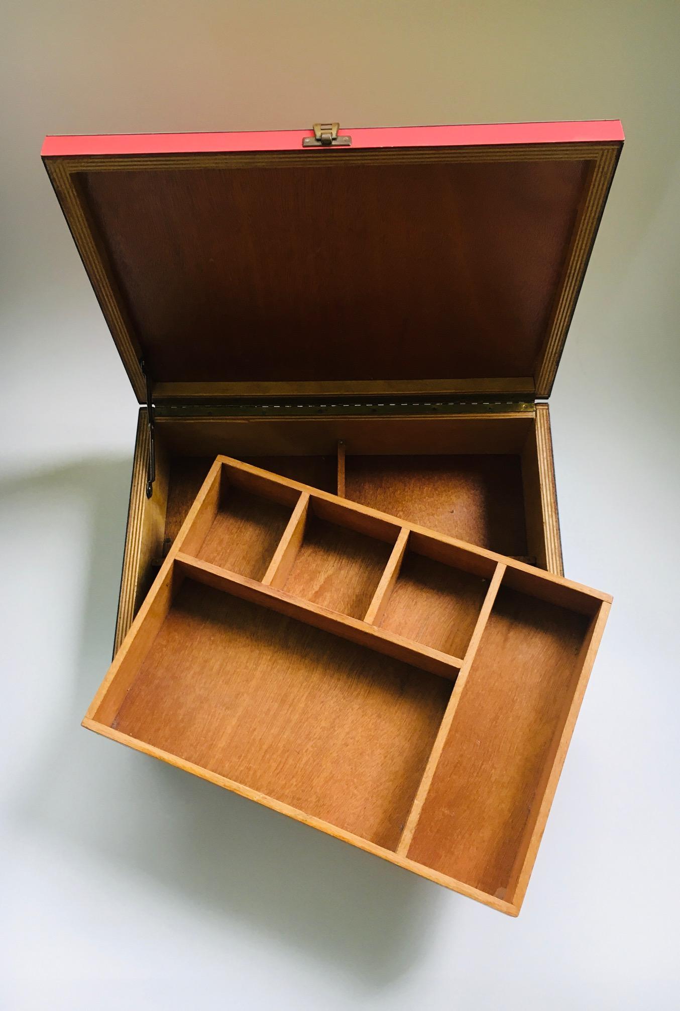 Midcentury Modern Dutch Design STIJL Modernism Letter Box, 1950's Holland For Sale 1