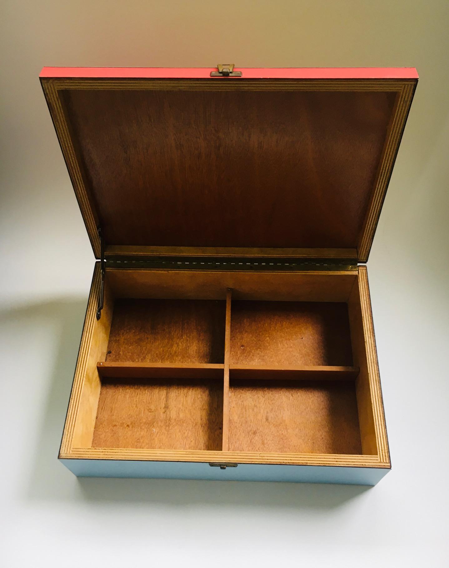 Midcentury Modern Dutch Design STIJL Modernism Letter Box, 1950's Holland For Sale 2