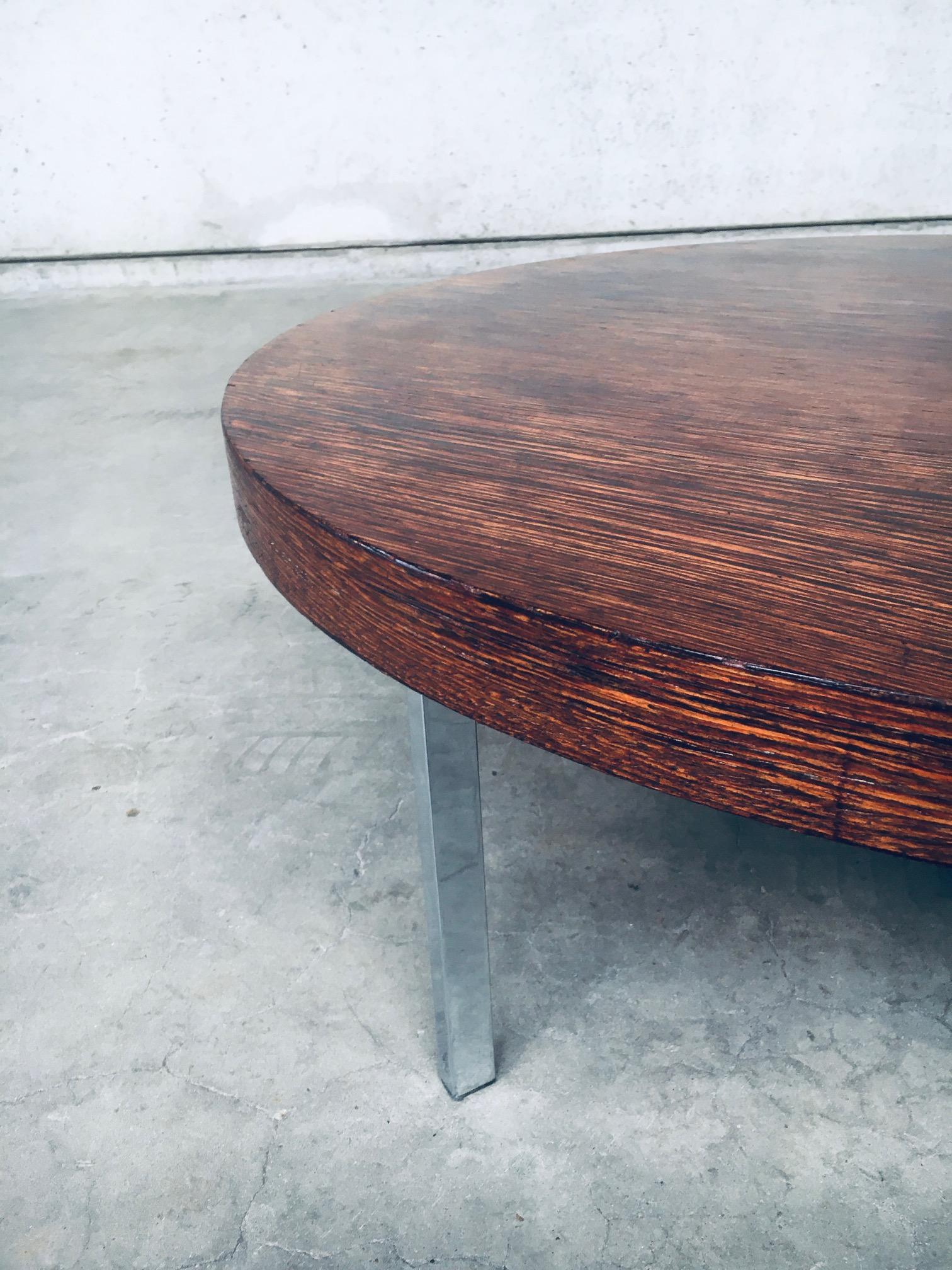 Midcentury Modern Dutch Design Tripod Coffee Table, Netherlands 1960's For Sale 5