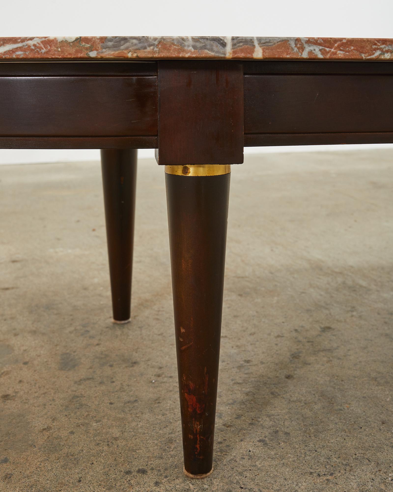 Mid-Century Modern Dutch Marble Top Surfboard Cocktail Table 8