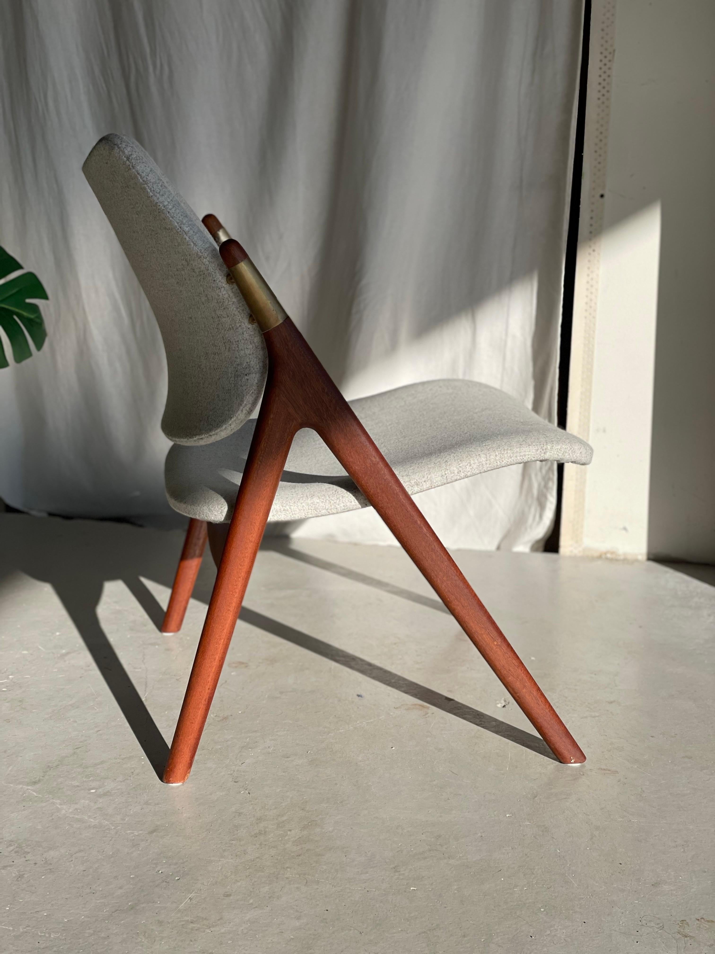 Mid- Century Modern Easy  Chair by  Olav Haug Norway 1960s In Good Condition For Sale In Bergen, NO