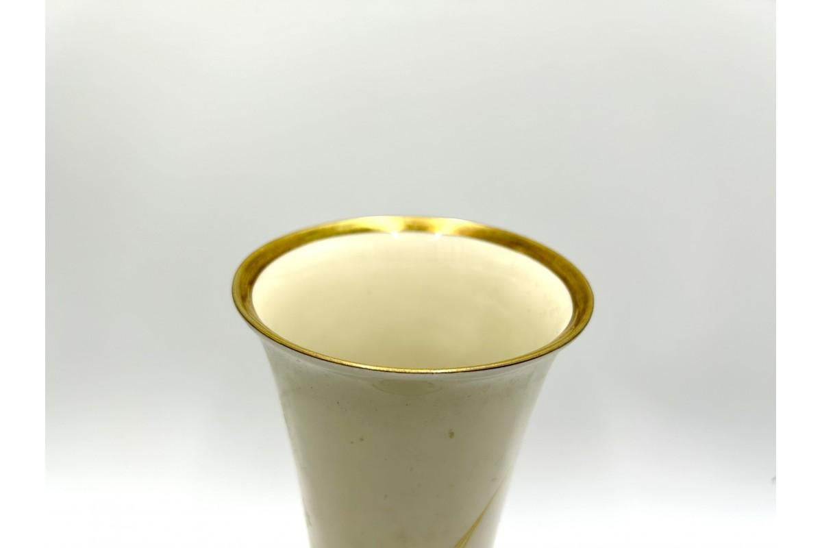 Vase en porcelaine d'Edelstein de Bavière, Allemagne, années 1960 Bon état - En vente à Chorzów, PL