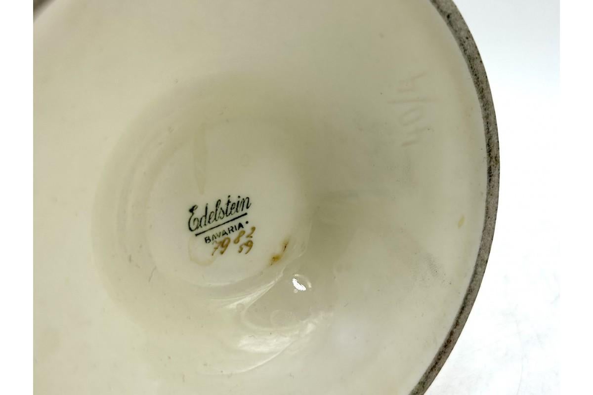 Milieu du XXe siècle Vase en porcelaine d'Edelstein de Bavière, Allemagne, années 1960 en vente