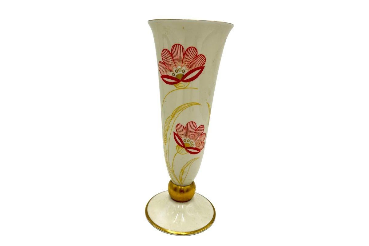Mid-20th Century Mid-Century Modern Edelstein Bavaria Porcelain Vase, Germany, 1960s For Sale