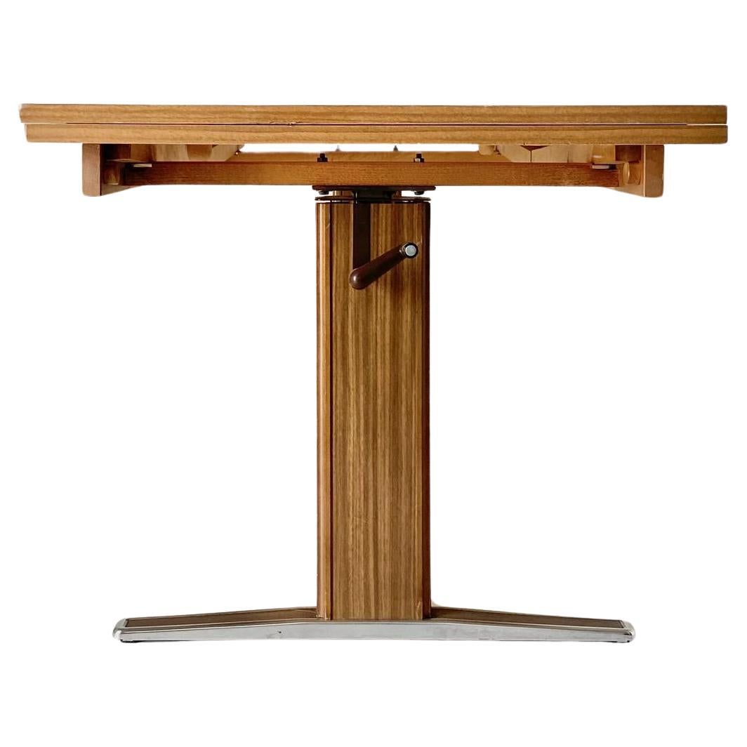 Fine XX secolo Divano allungabile in Wood del Medioevo - Tavolino da caffè, Italia anni '70 in vendita