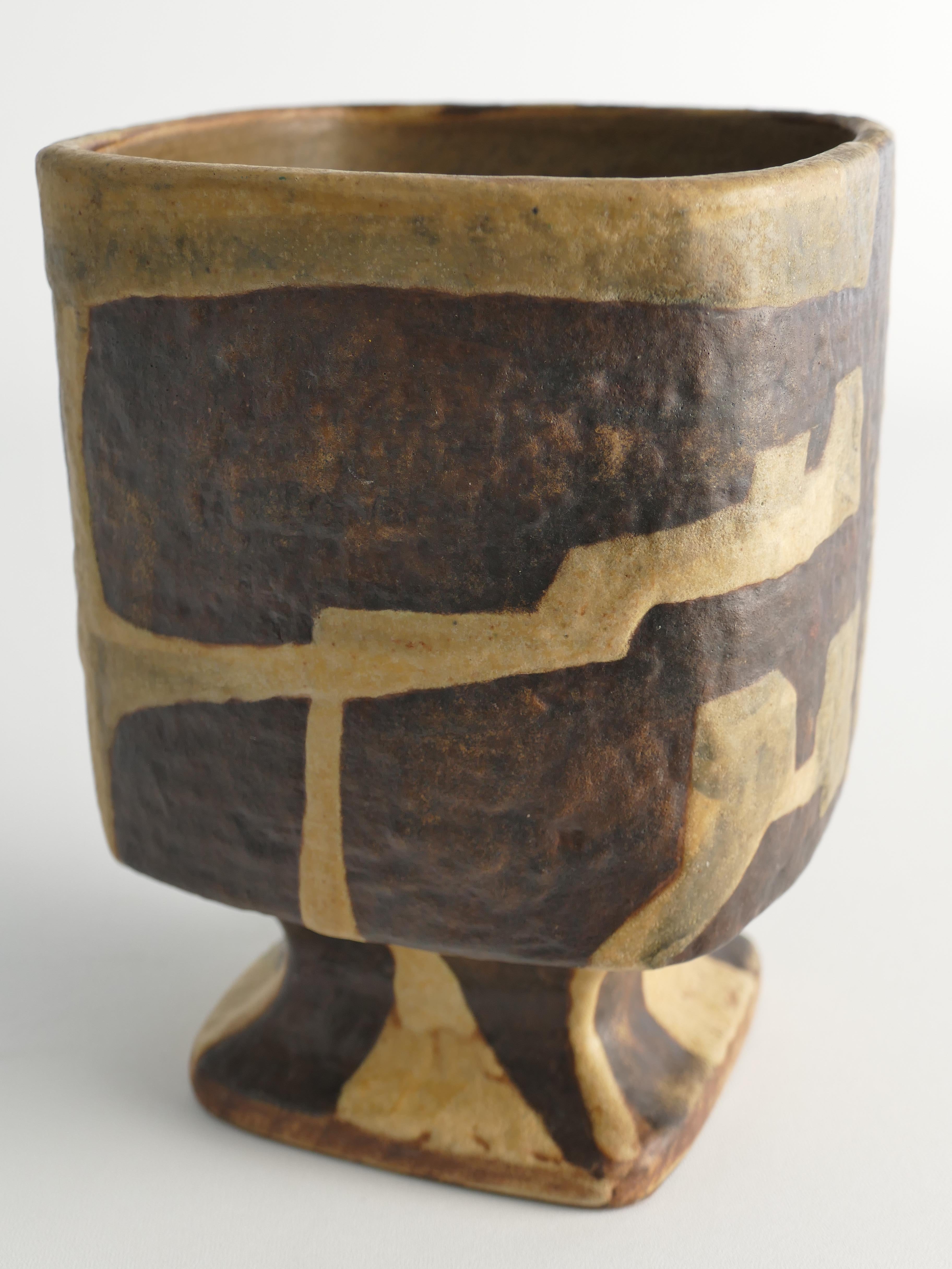 Midcentury Modern Fat Lava Ceramic Vase by Fridegart Glatzle, Karlsruhe, 1960s For Sale 5