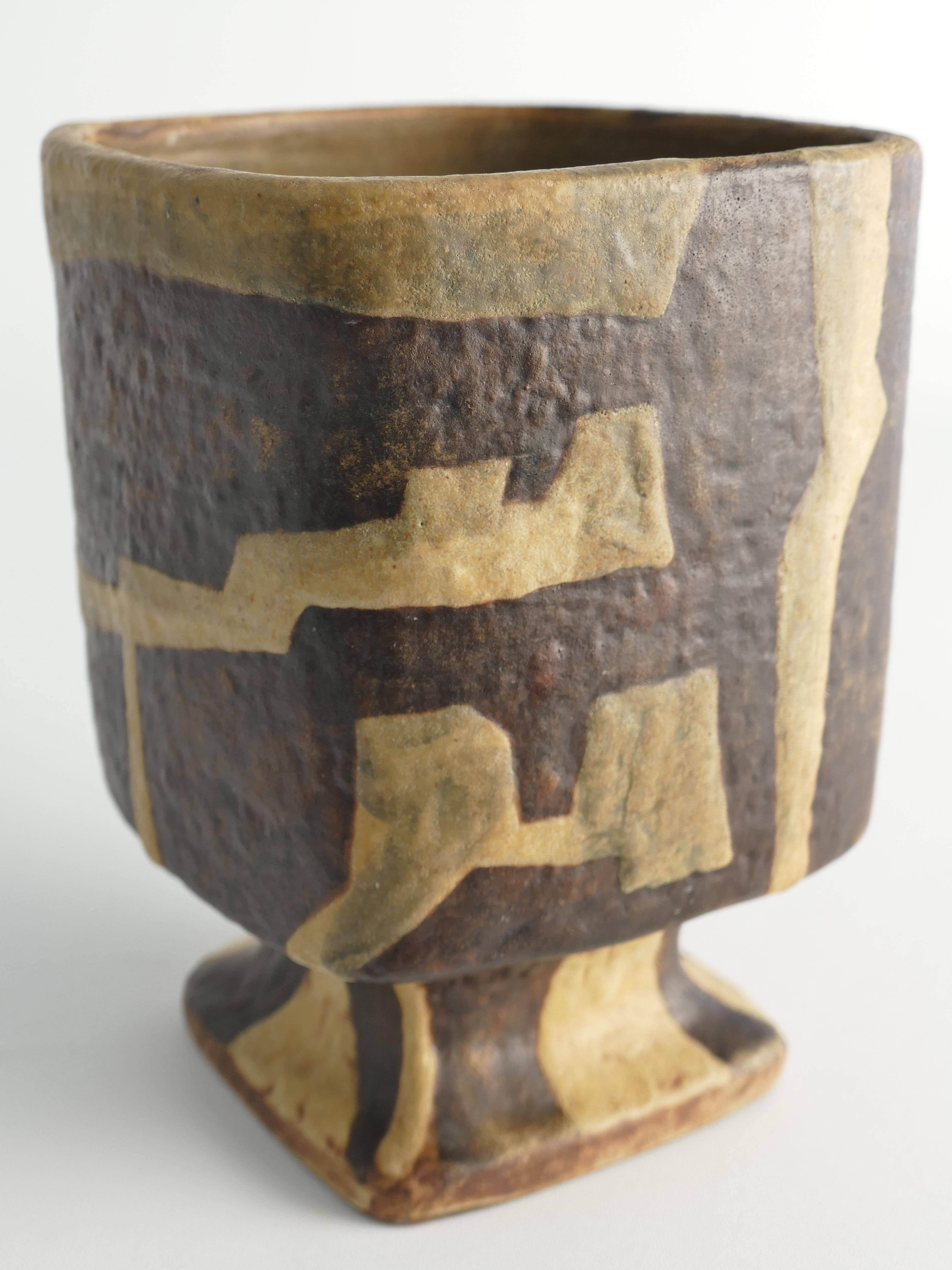 Jarrón de cerámica de lava de Fridegart Glatzle, Karlsruhe, años 60 en venta 5