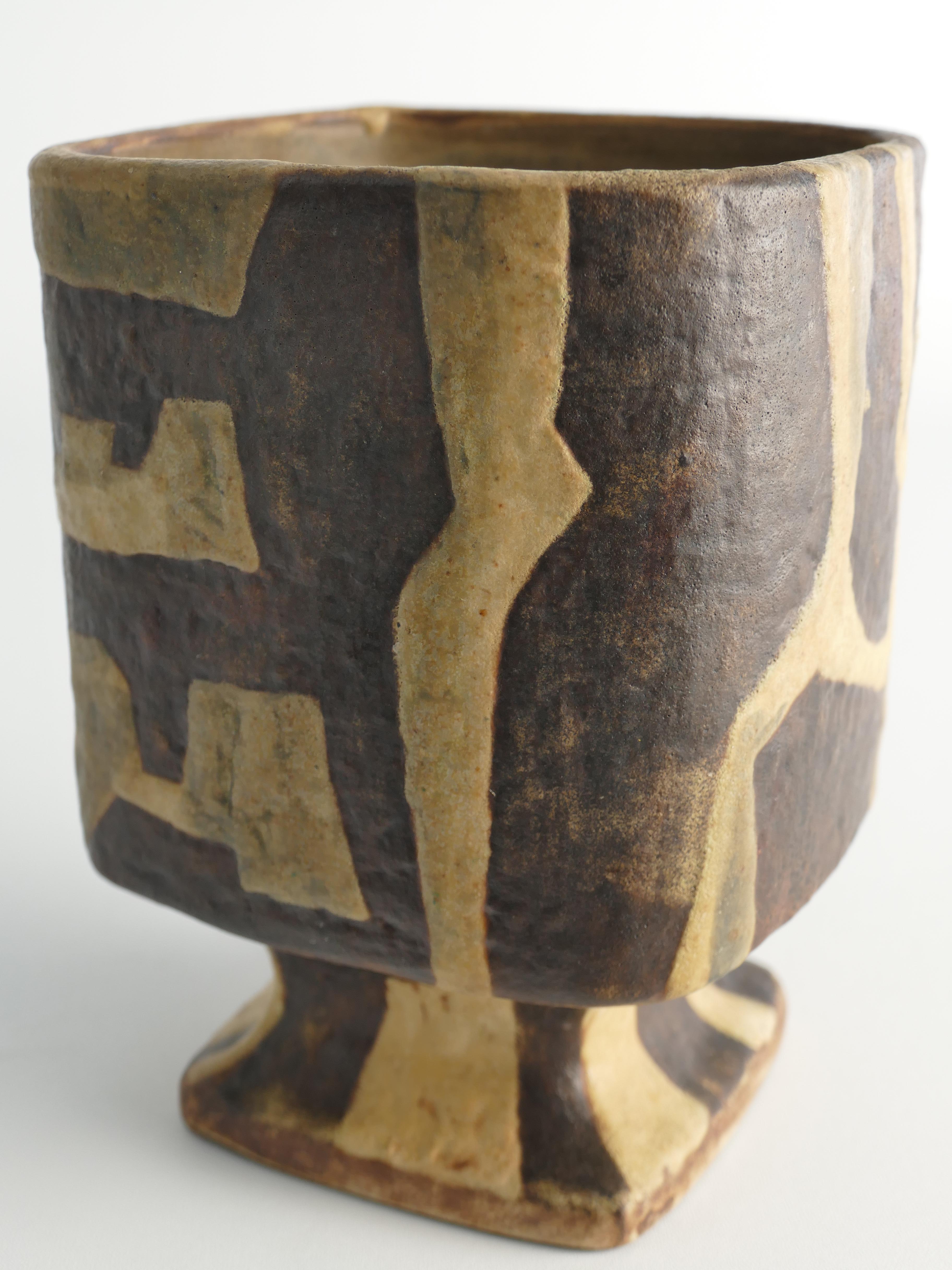 Midcentury Modern Fat Lava Ceramic Vase by Fridegart Glatzle, Karlsruhe, 1960s For Sale 7