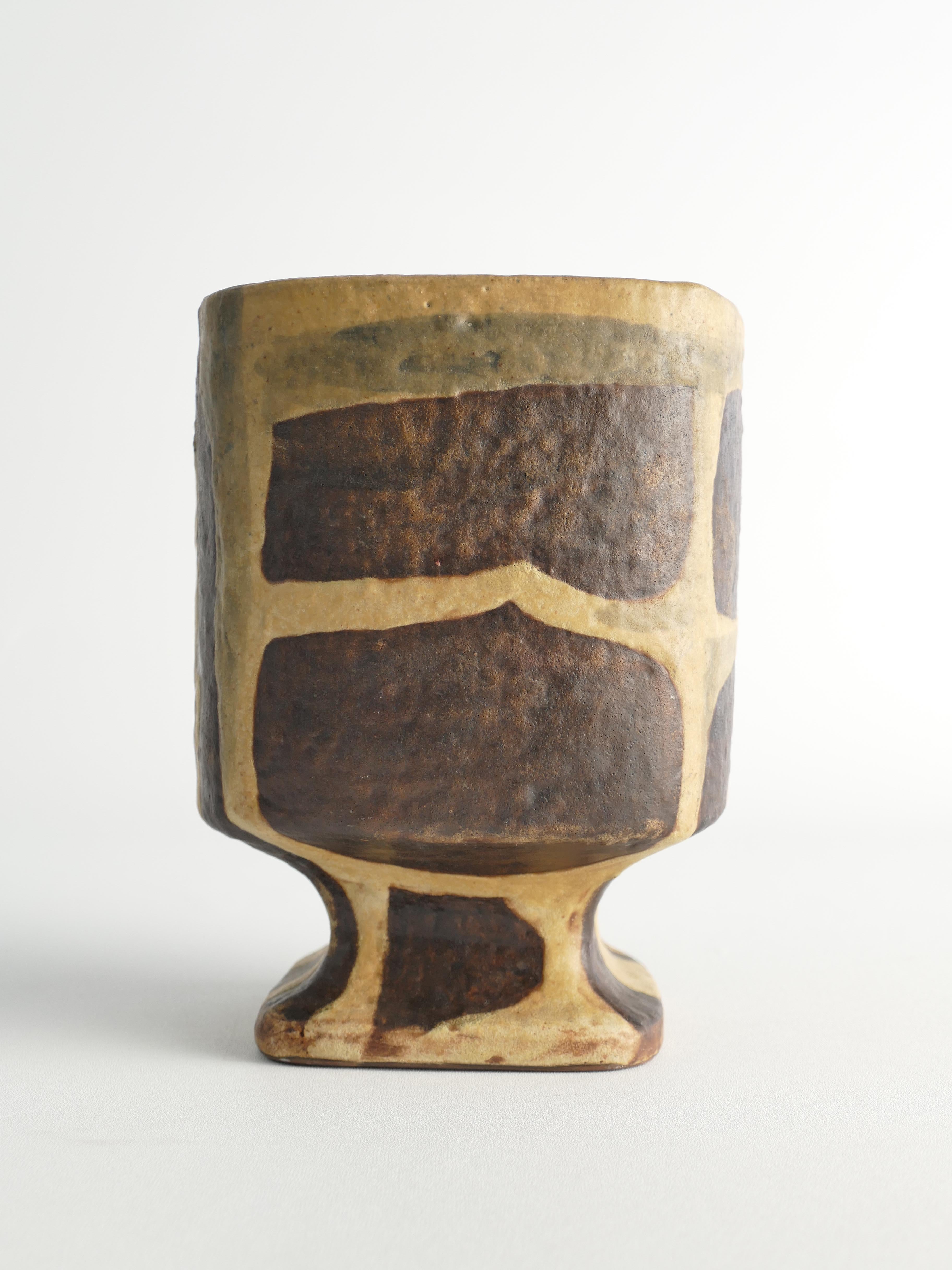 Midcentury Modern Fat Lava Ceramic Vase by Fridegart Glatzle, Karlsruhe, 1960s For Sale 1
