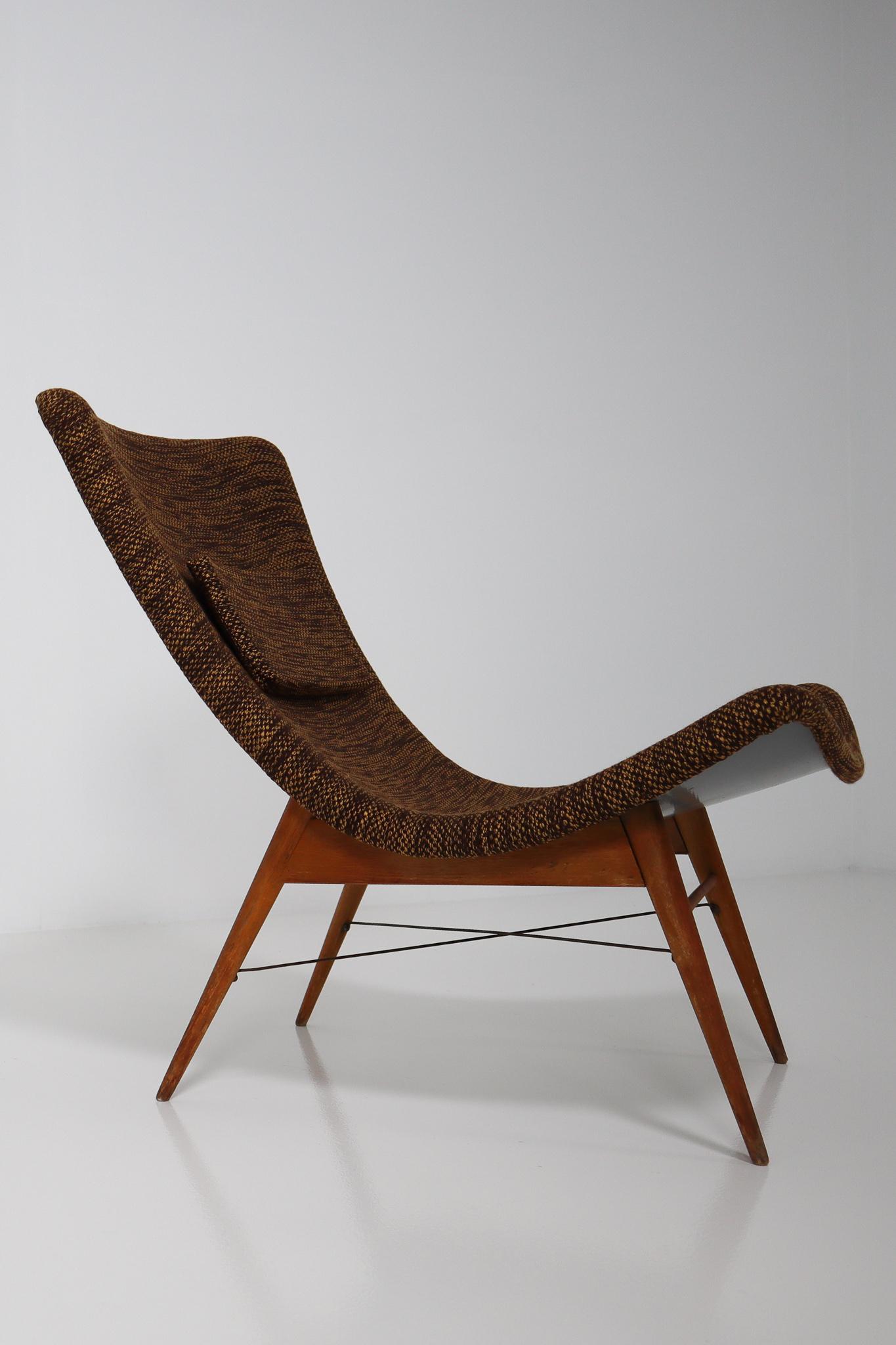 Mid-Century Modern Fiberglass Lounge Chairs by Miroslav Navratil, Czechia, 1959 1