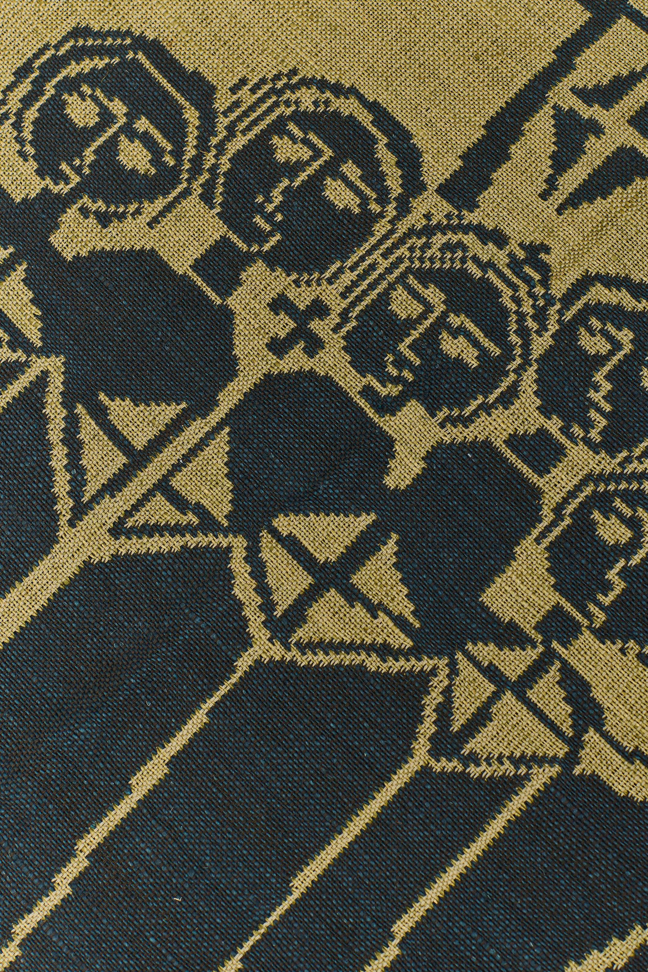 Finnischer Täkänä-Wandteppich aus der Jahrhundertmitte, Kirsti Rantanen für Helmi Vuorelma Oy (Moderne der Mitte des Jahrhunderts) im Angebot