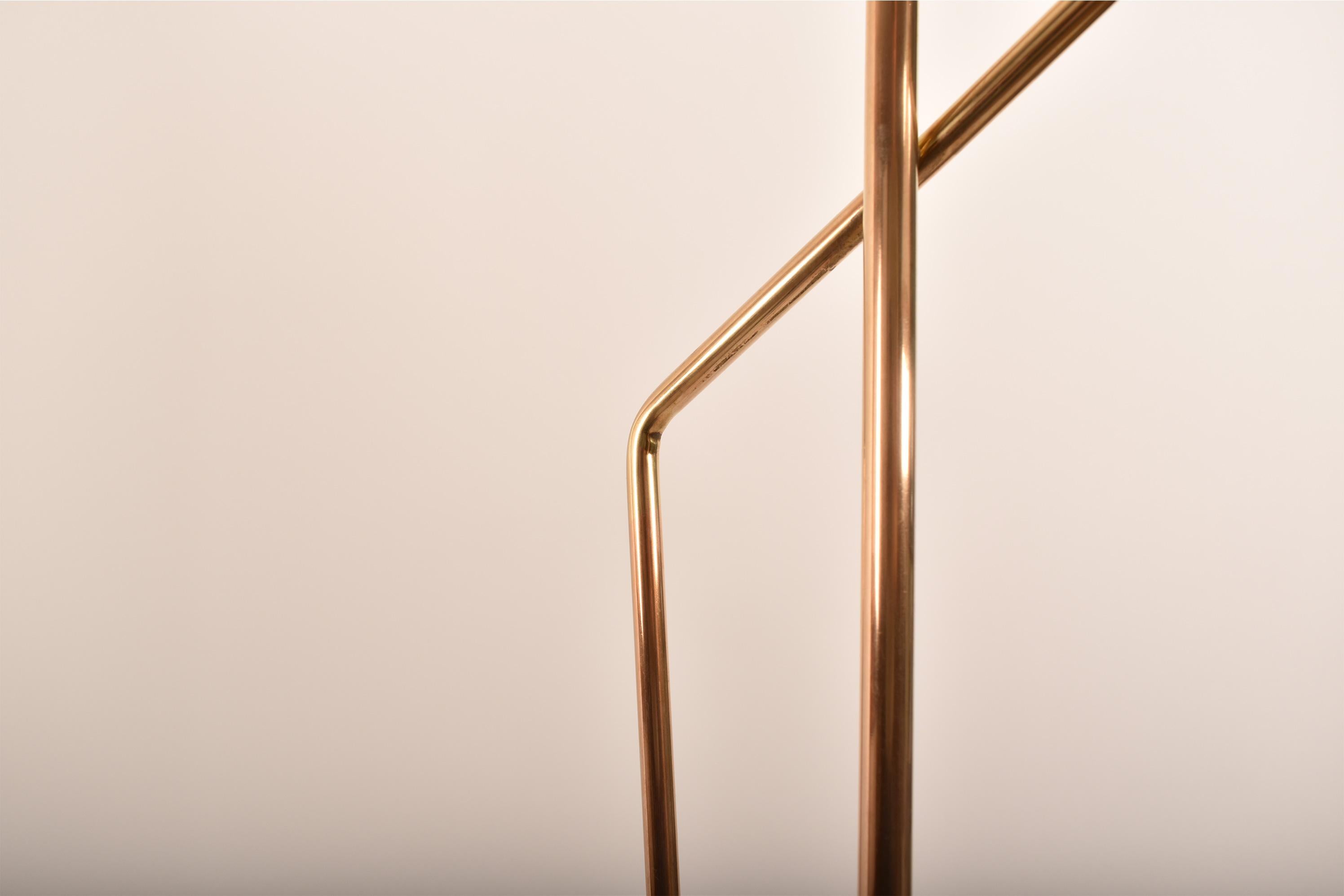Midcentury Modern Floor Lamp in Brass by Carl Moor for Bag Turgi, Switzerland For Sale 5