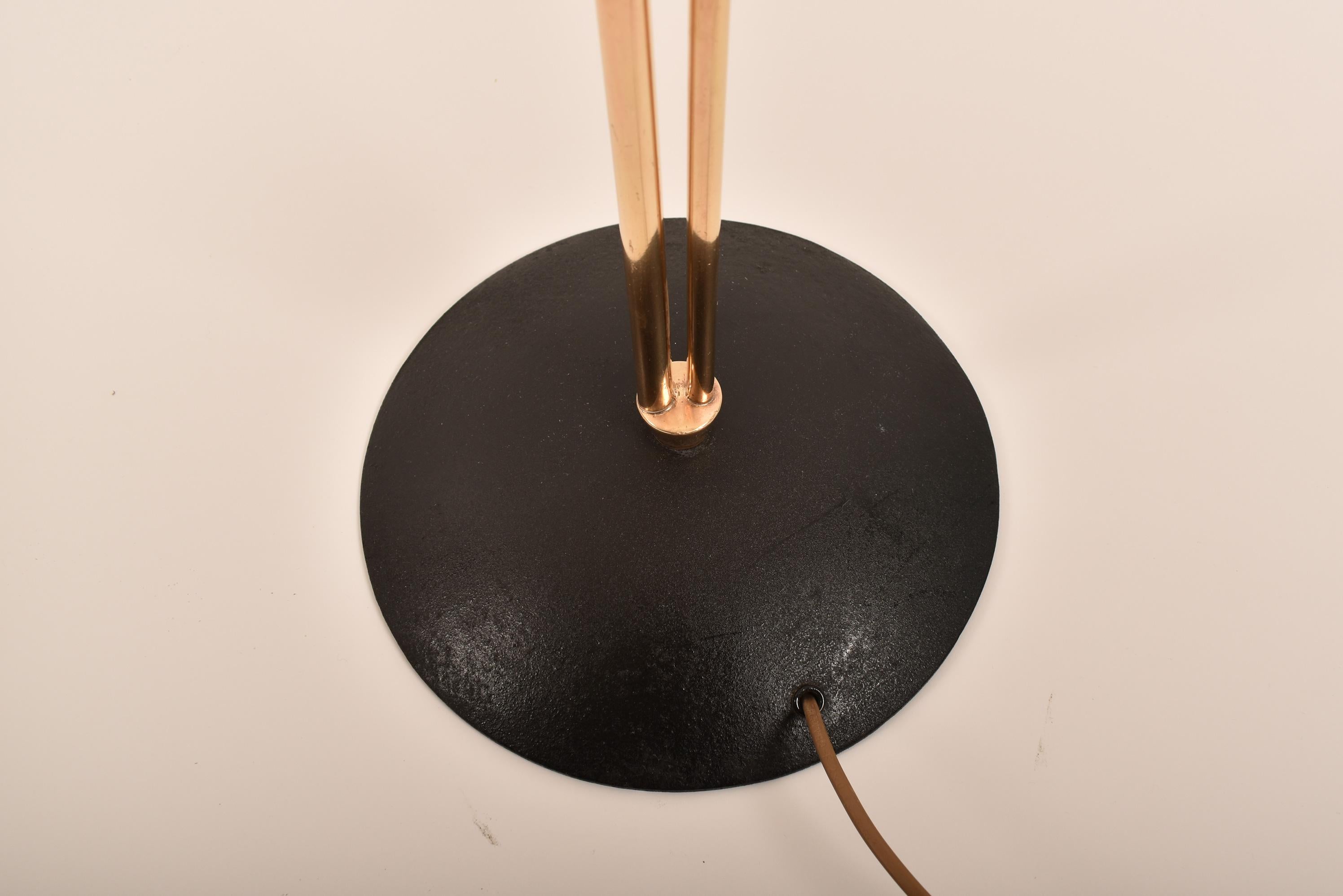 Midcentury Modern Floor Lamp in Brass by Carl Moor for Bag Turgi, Switzerland For Sale 7