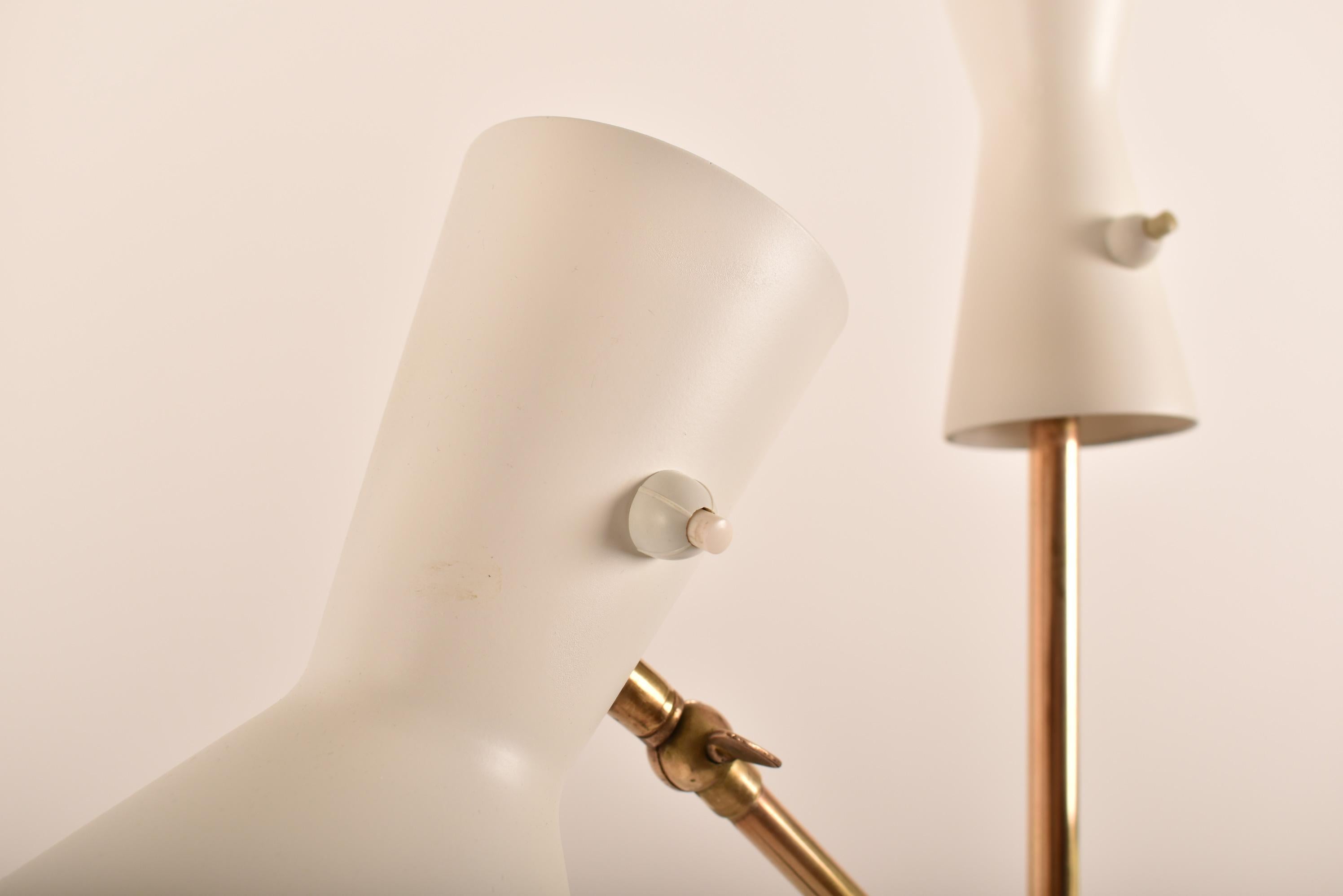 Midcentury Modern Floor Lamp in Brass by Carl Moor for Bag Turgi, Switzerland For Sale 2