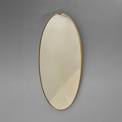The Moderns Modern Gio Ponti Miroir ovale en laiton , Italie 1950s