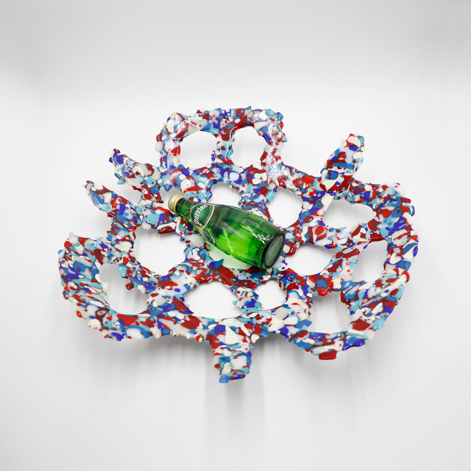 Italian Midcentury Modern Glass Centerpiece For Sale