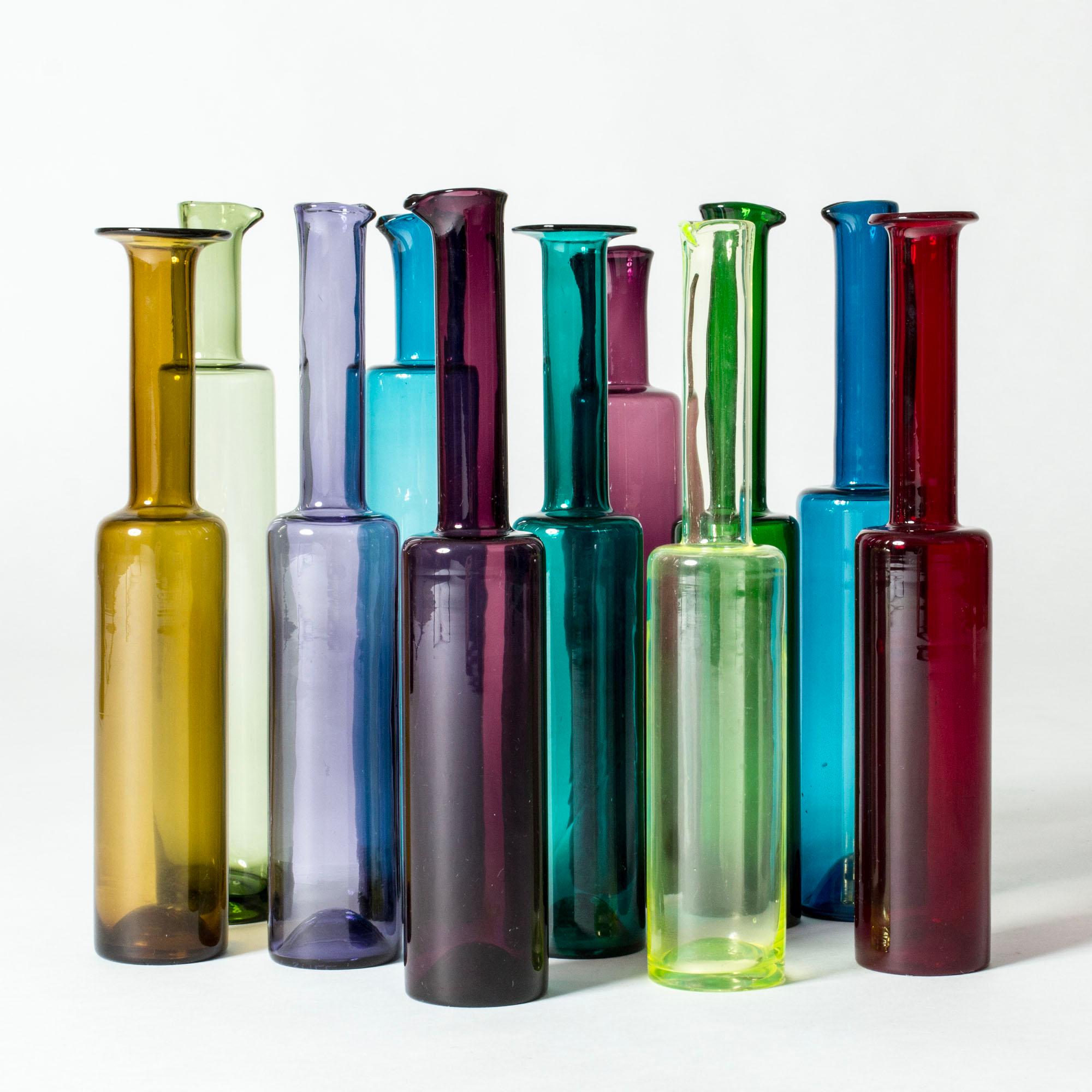 Vasos de cristal modernos de mediados de siglo de Nanny Still, Finlandia, años 50, lote de 11 Escandinavo moderno en venta
