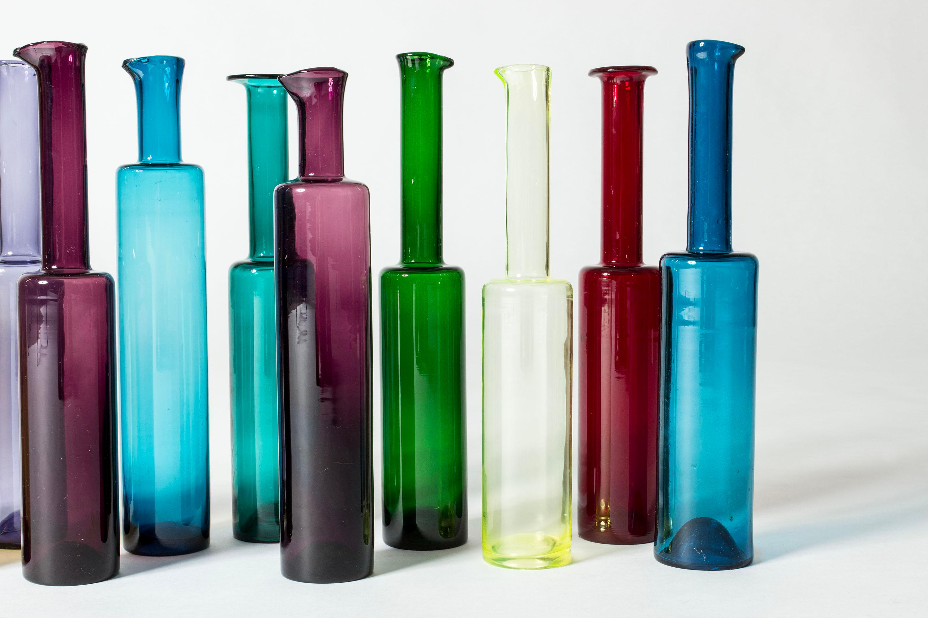 Vasos de cristal modernos de mediados de siglo de Nanny Still, Finlandia, años 50, lote de 11 mediados del siglo XX en venta