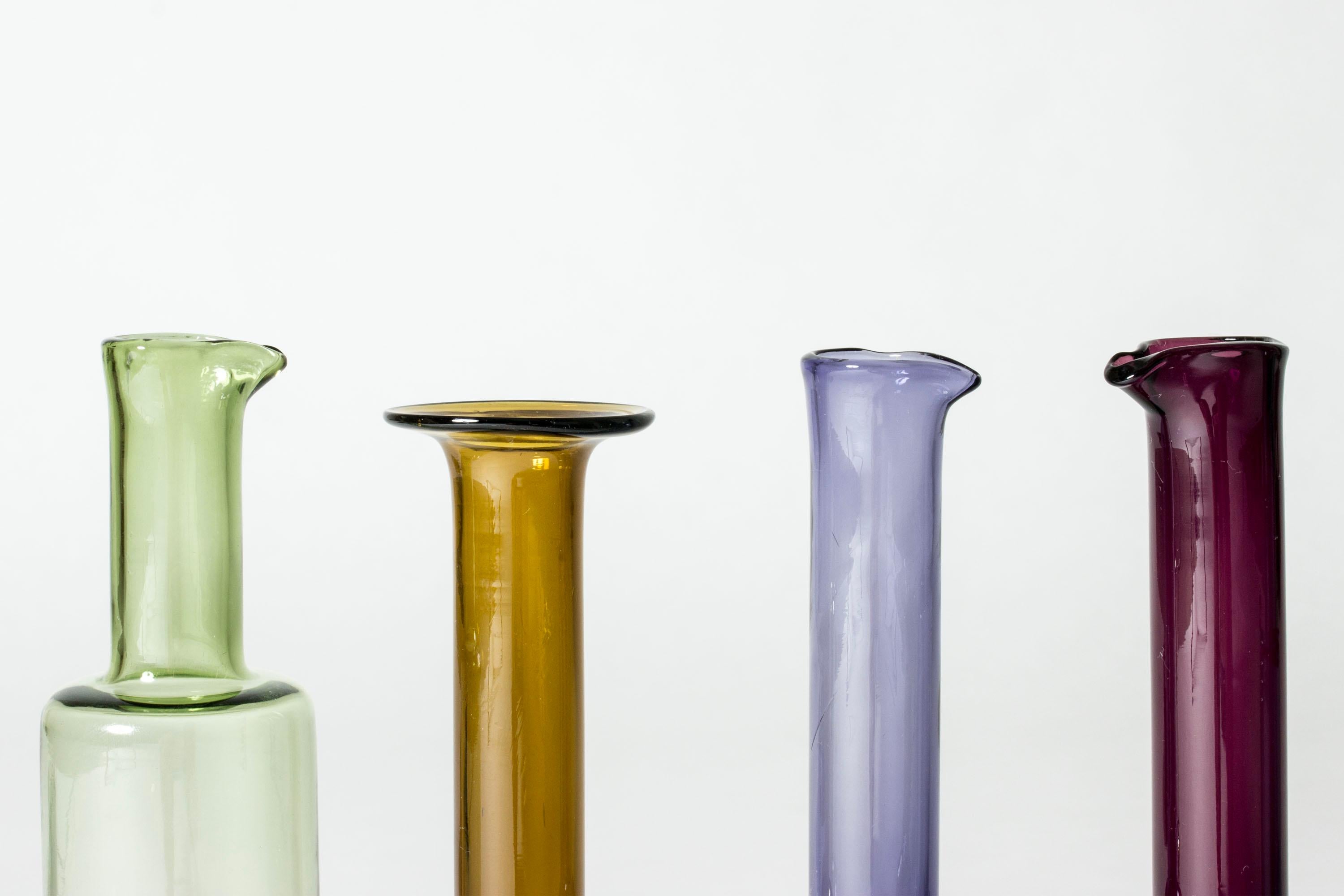 Vasos de cristal modernos de mediados de siglo de Nanny Still, Finlandia, años 50, lote de 11 Vidrio en venta