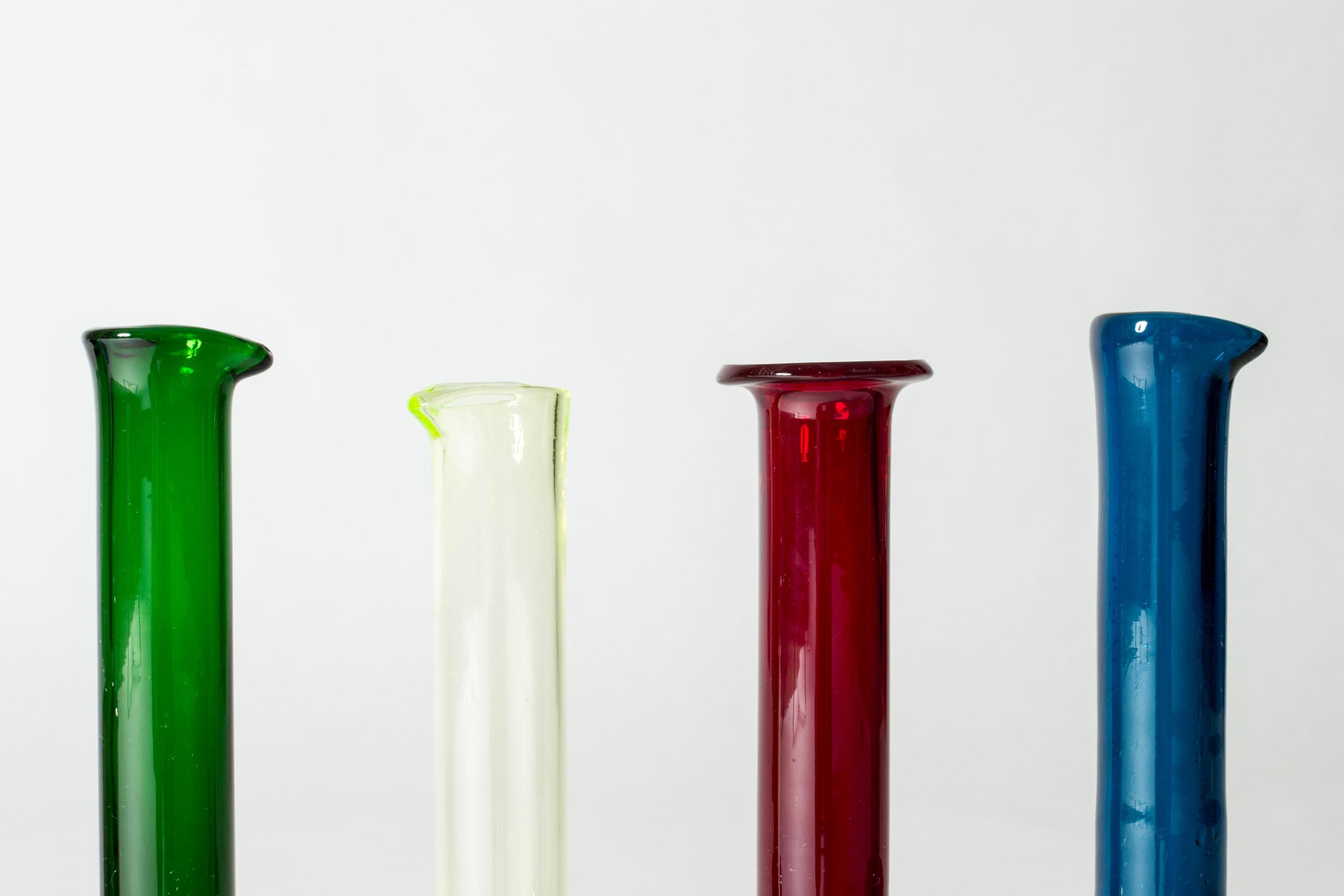 Vasos de cristal modernos de mediados de siglo de Nanny Still, Finlandia, años 50, lote de 11 en venta 1