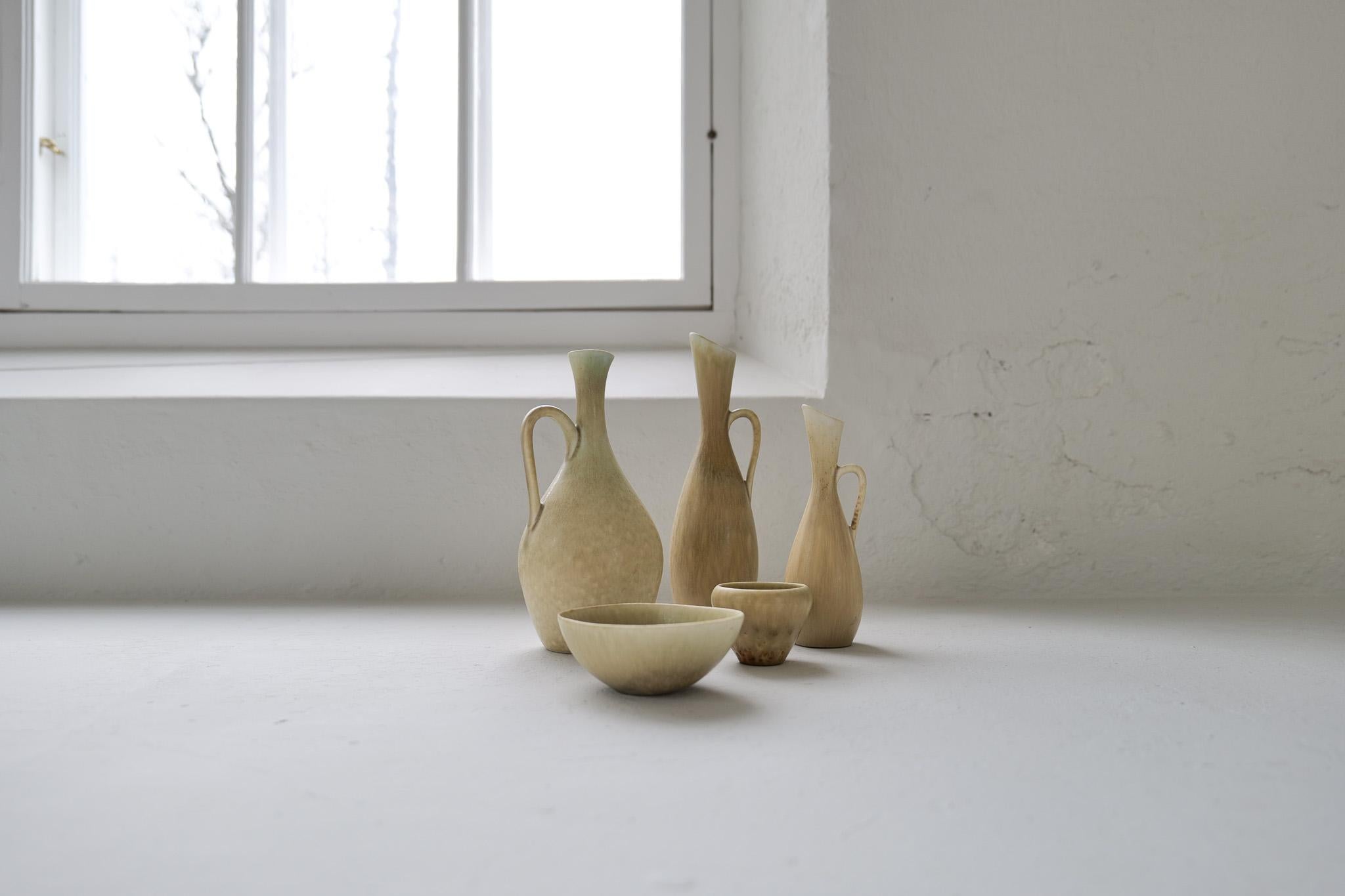 Grès The Moderns Modern Groupe de 5 Vaisseaux Rörstrand Suède 1950 en vente