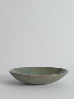 Midcentury-Modern Handmade Stoneware Bowl with Abstract Motif, 1960s