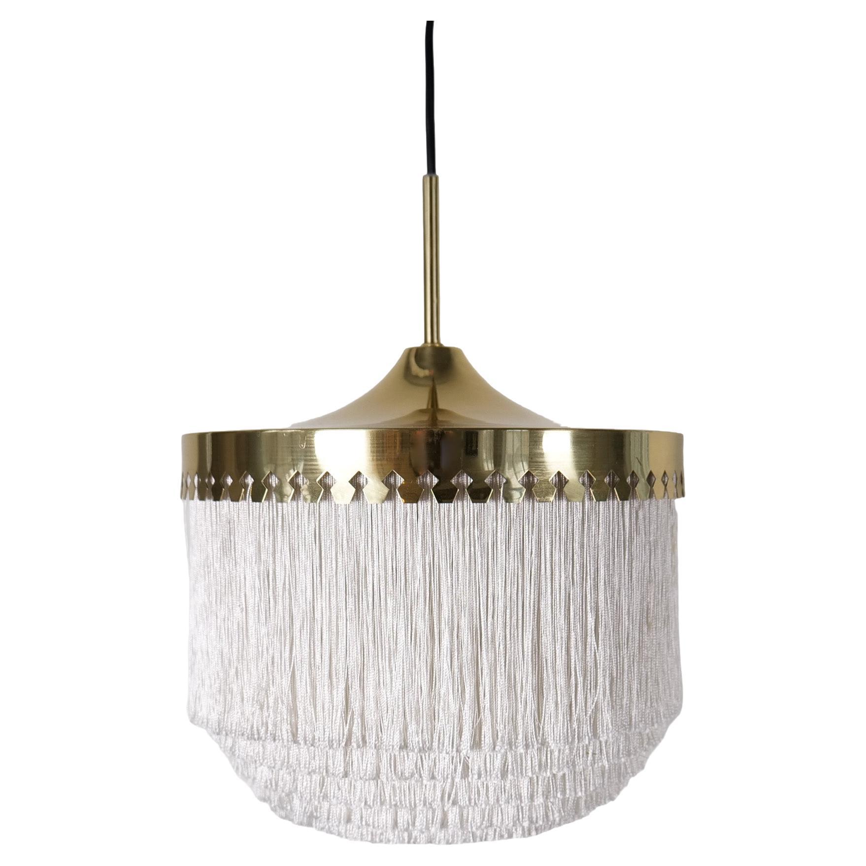 Midcentury Modern Hans-Agne Jakobsson Ceiling Fringe Lamp Model T601, Sweden For Sale