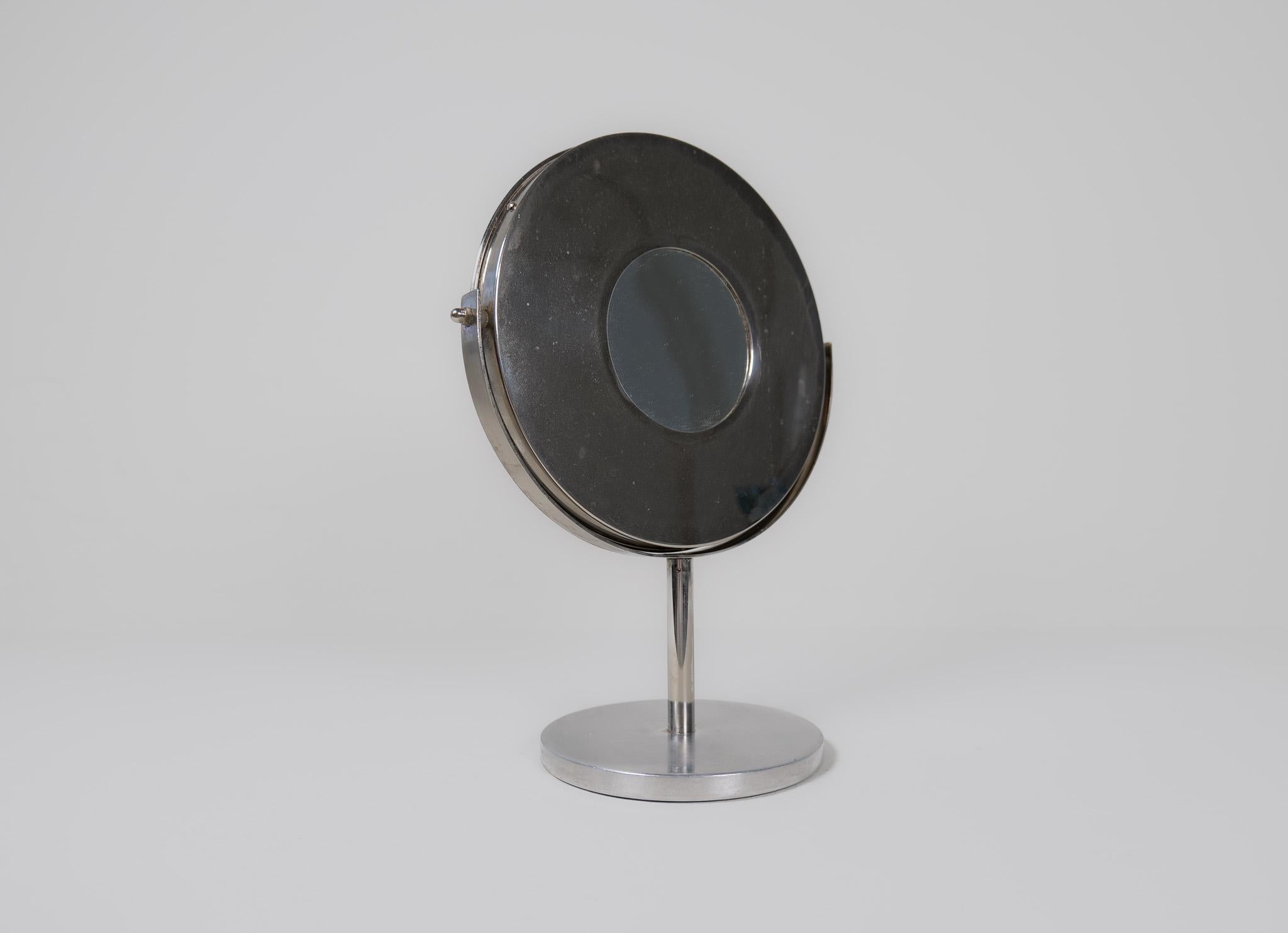 Midcentury Modern Hans-Agne Jakobsson Chrome  Vanity Table Mirror, Sweden For Sale 5