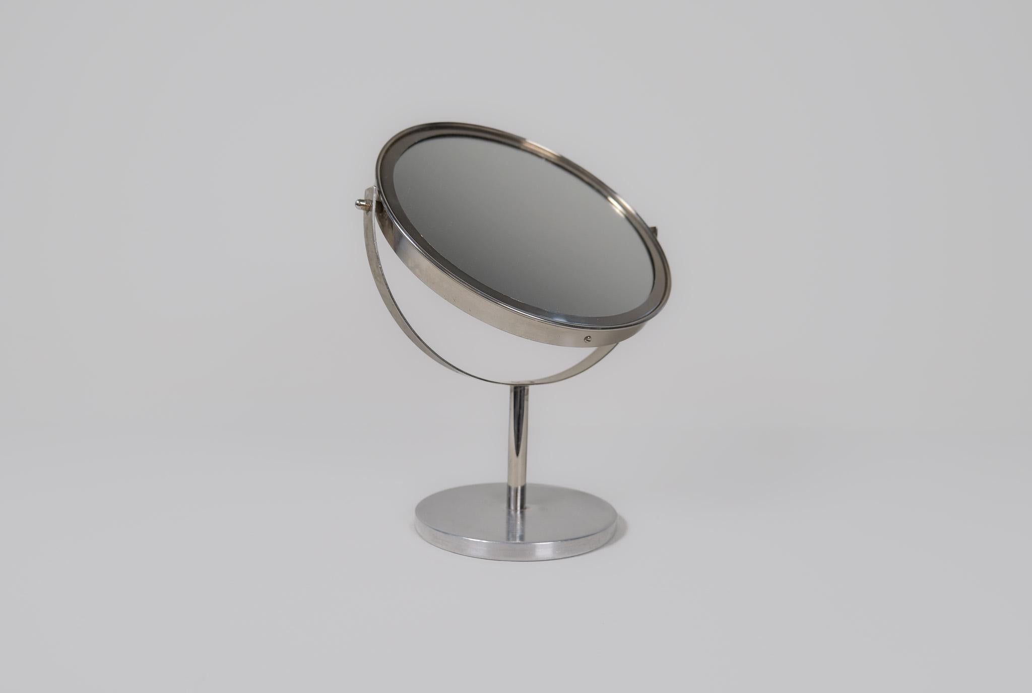 Swedish Midcentury Modern Hans-Agne Jakobsson Chrome  Vanity Table Mirror, Sweden For Sale