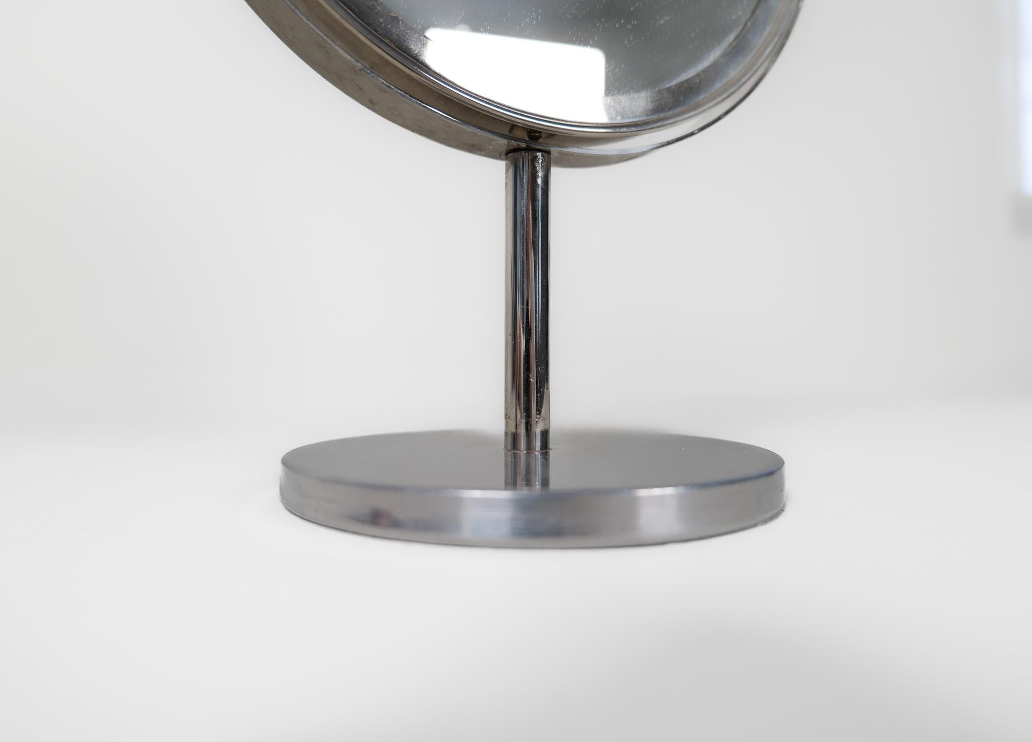 Midcentury Modern Hans-Agne Jakobsson Chrome  Vanity Table Mirror, Sweden For Sale 3