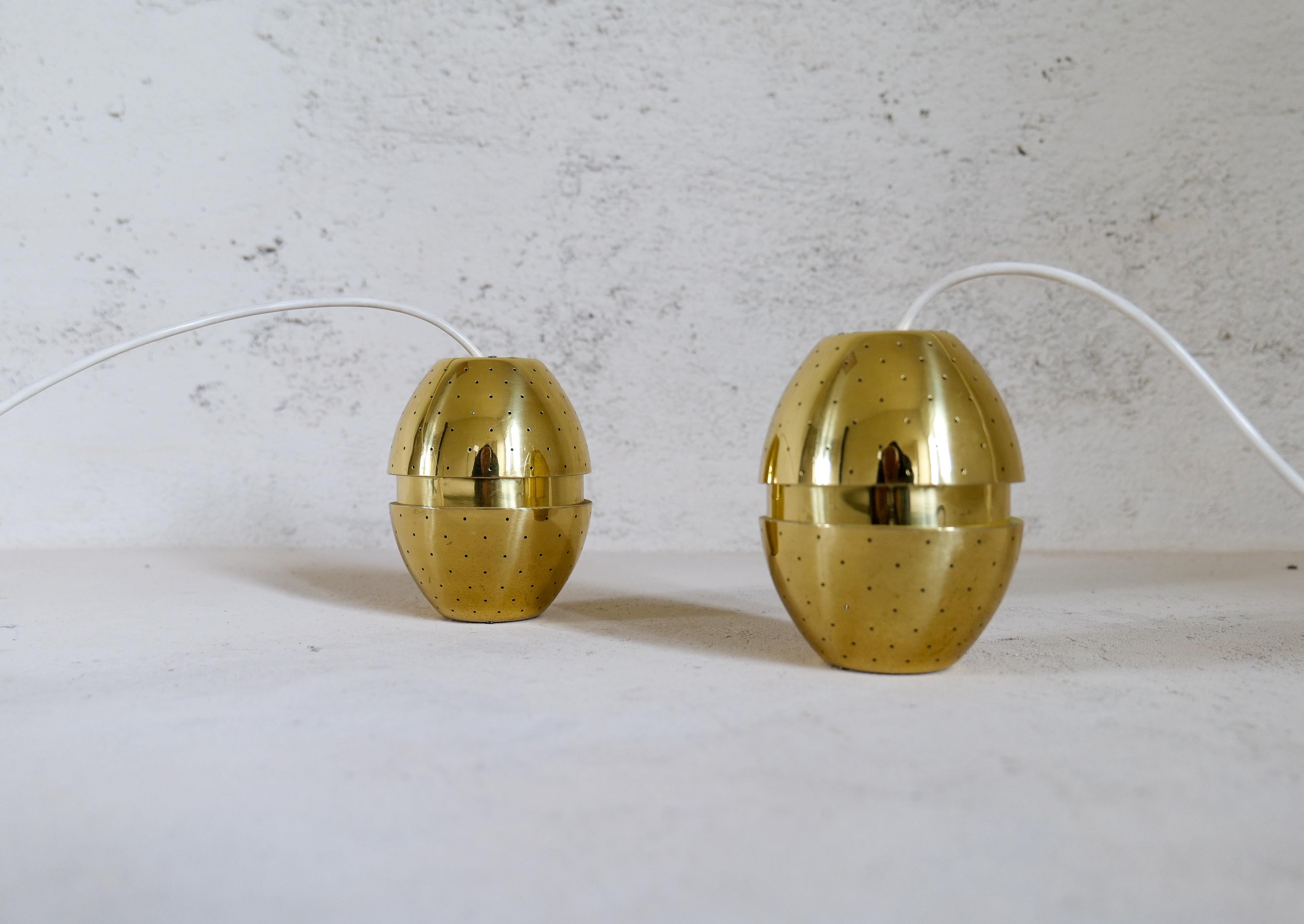 Mid-Century Modern Midcentury Modern Hans-Agne Jakobsson Pair of Brass 