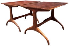 Mid-Century Modern Heritage Henredon Horn Leg Side End Tables